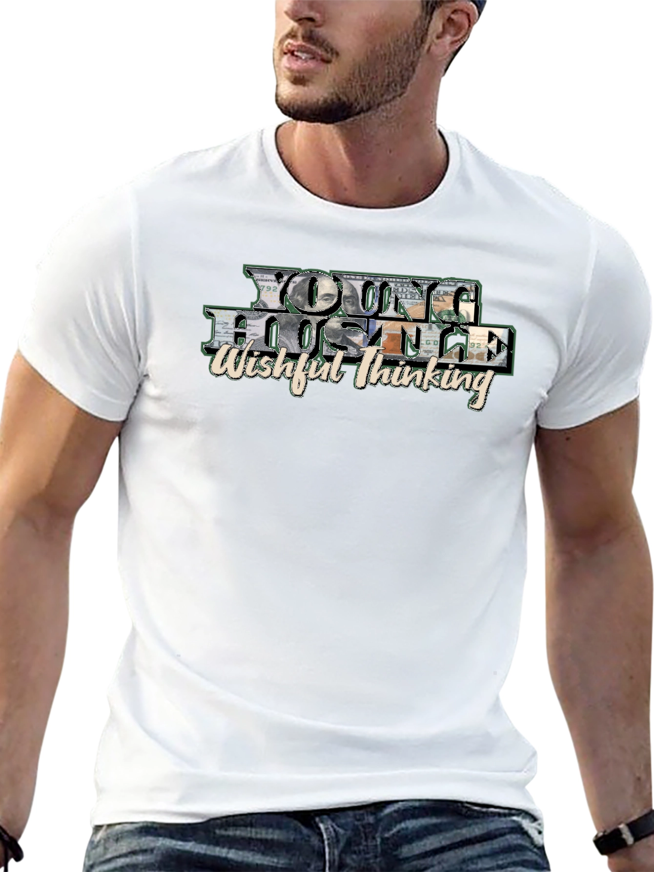 Young Hustle Wishful Thinking Black T-Shirt