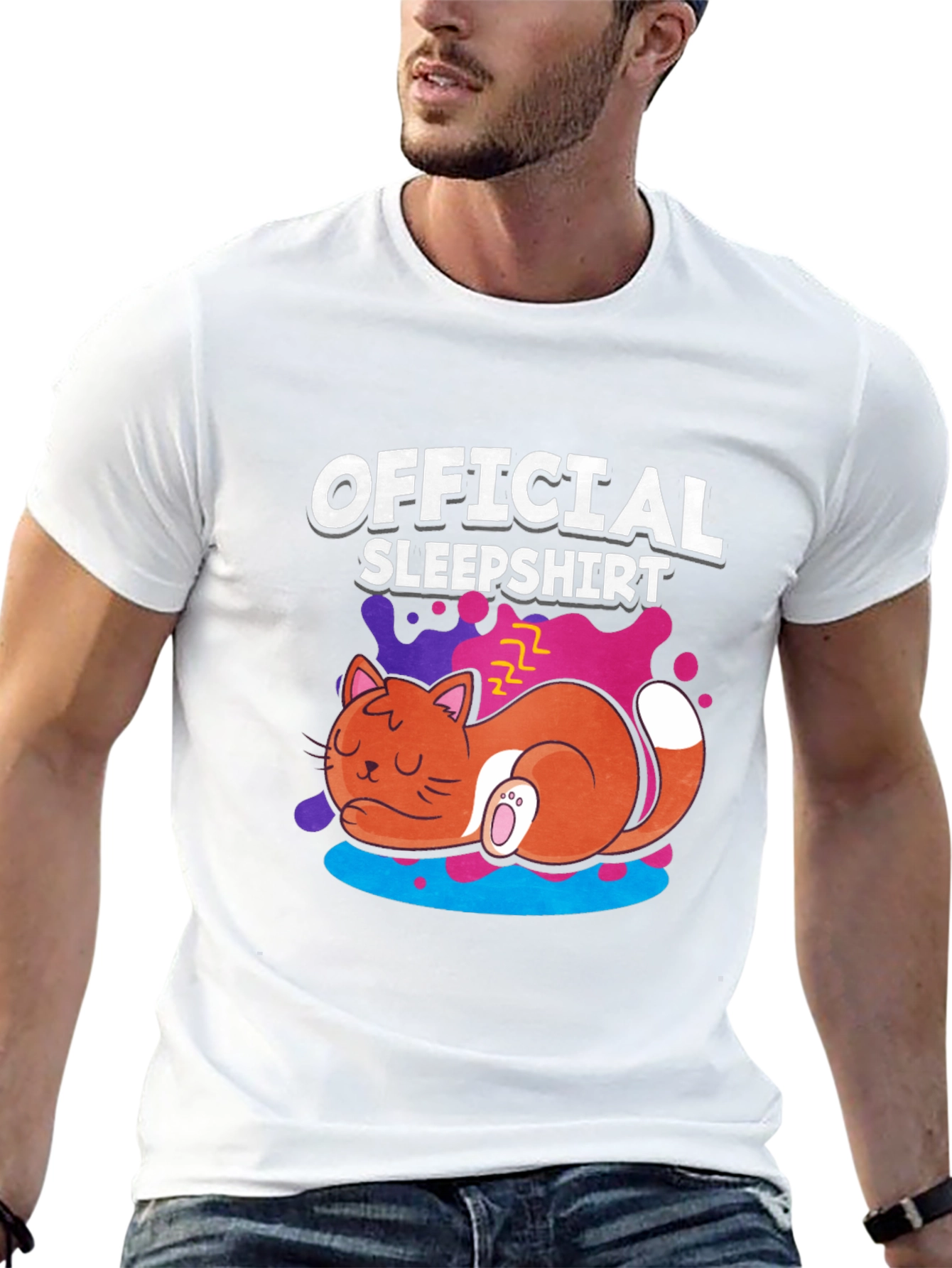 Official Sleepshirt Funny Cat Nap T-Shirt