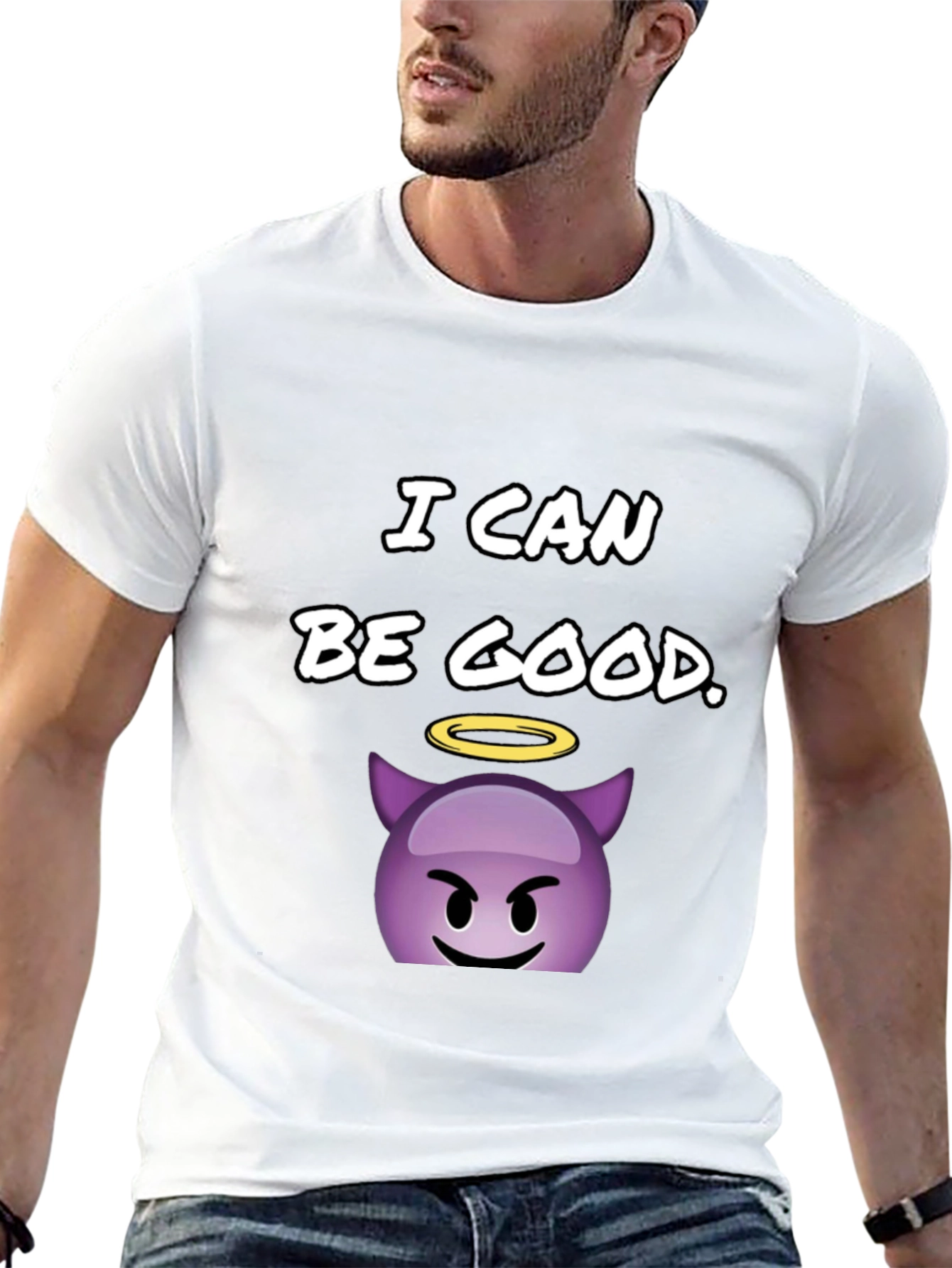 I Can Be Good T-Shirt - Devil Emoji