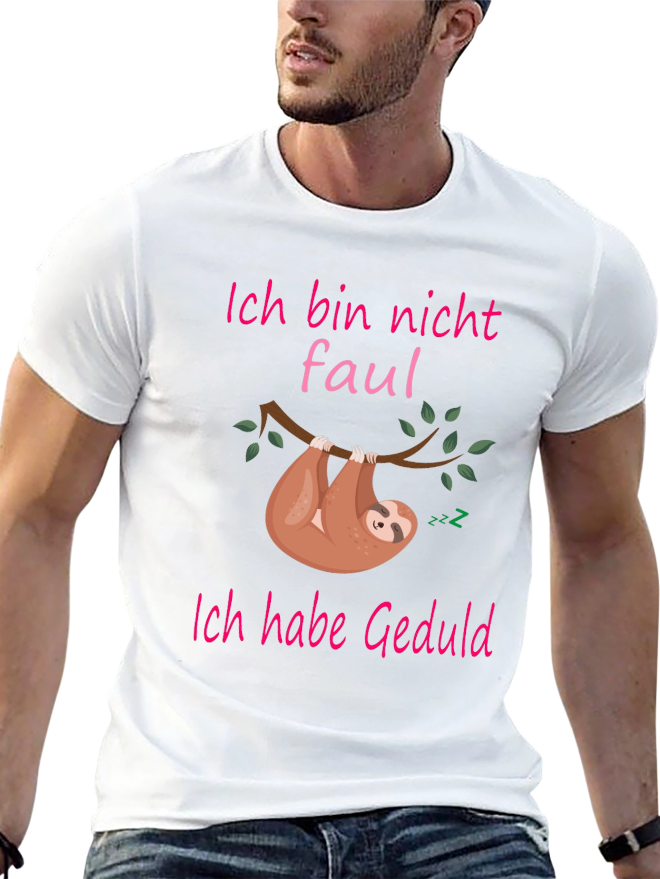 Funny Sloth Patience T-Shirt - Ich bin nicht faul