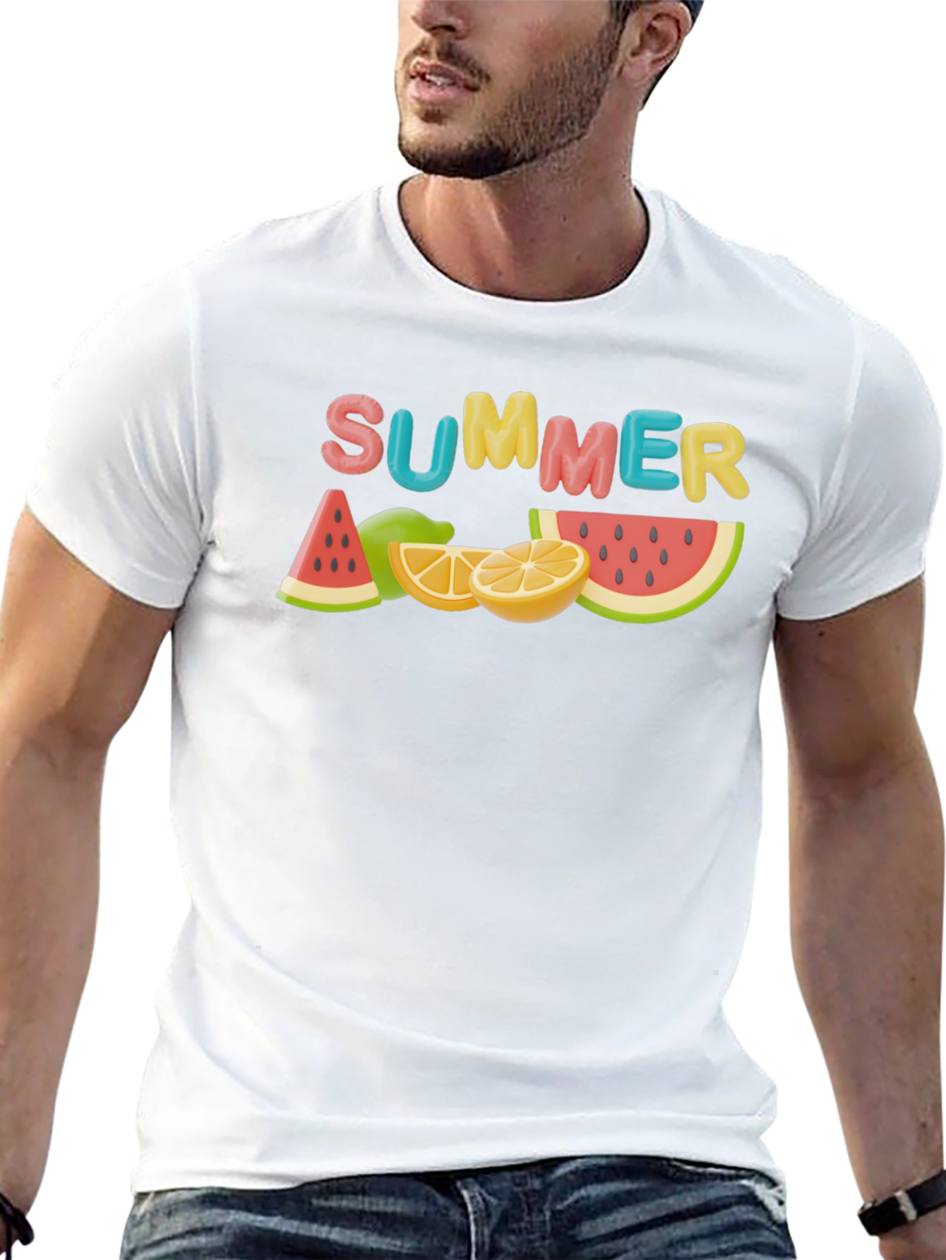 Summer Fruit Graphic T-Shirt