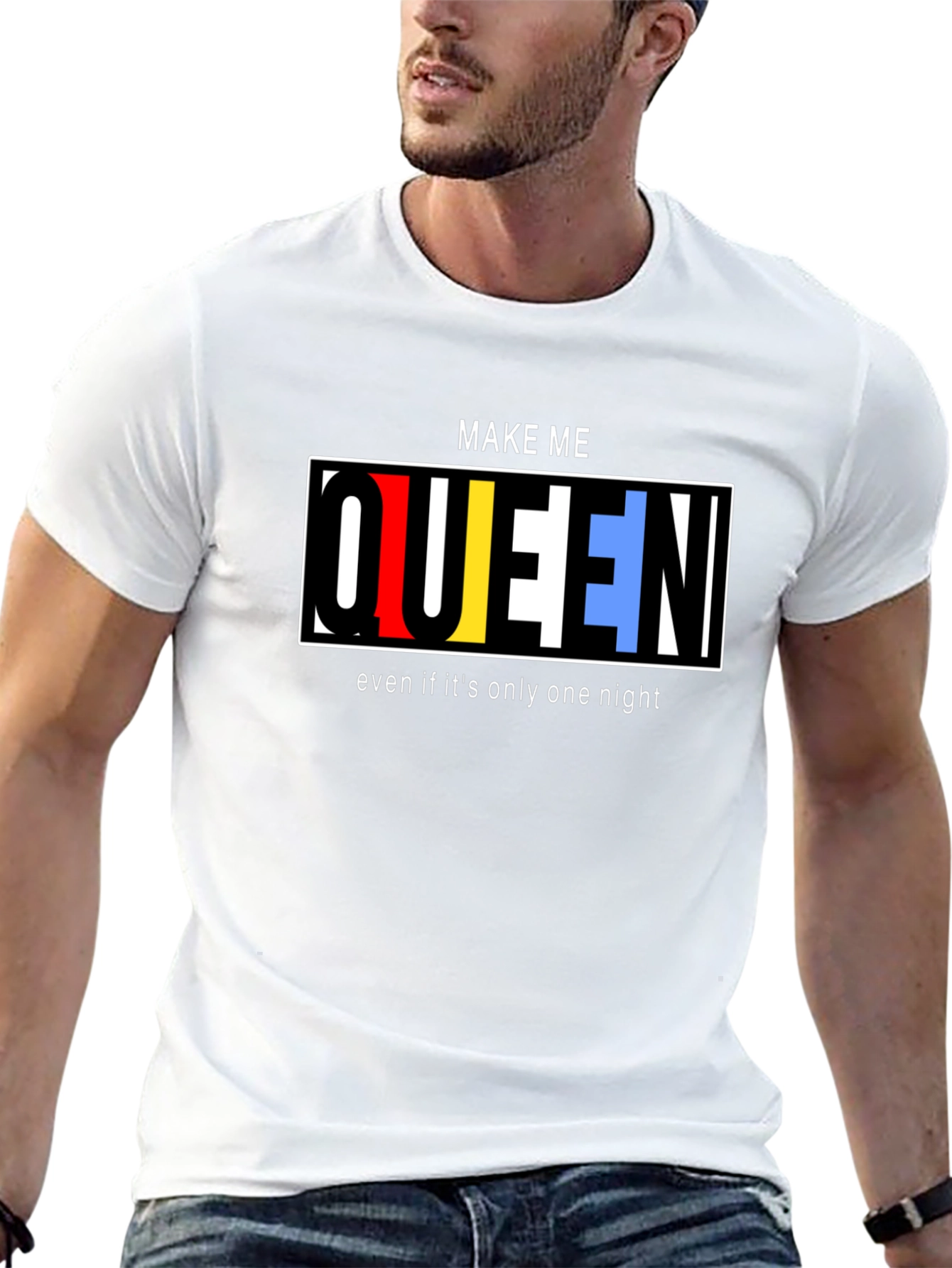 Make Me Queen Graphic T-Shirt - Black