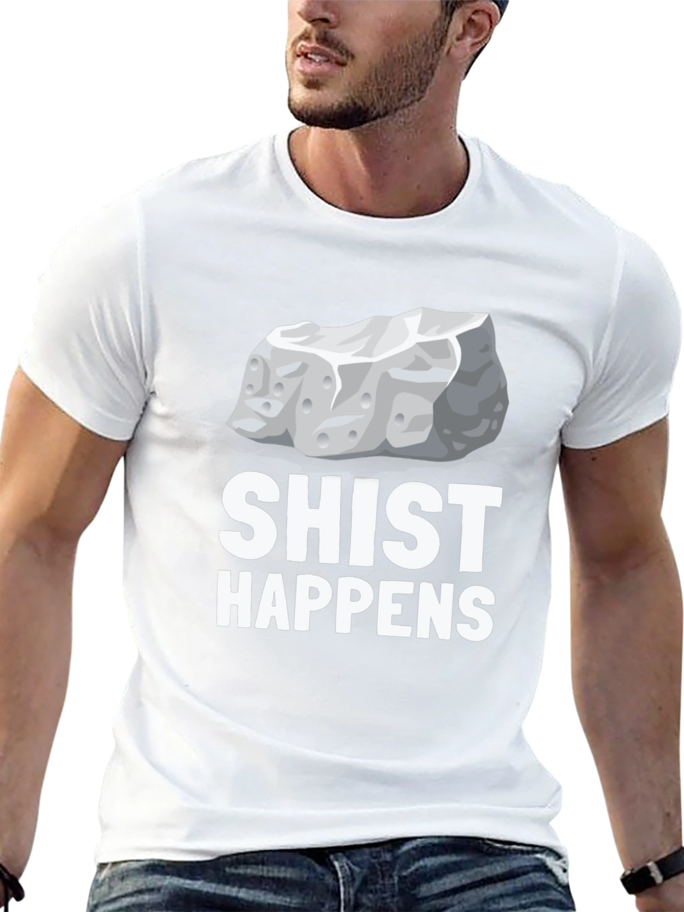 Shist Happens Graphic T-Shirt - Rock Pun Tee