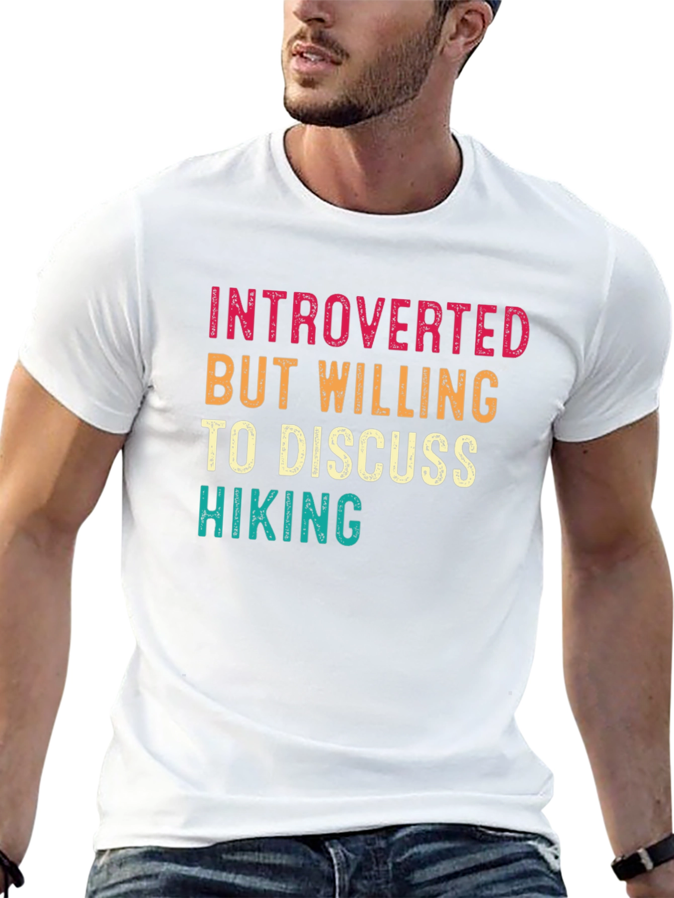 Introverted Hiking T-Shirt - Funny Hiker Tee