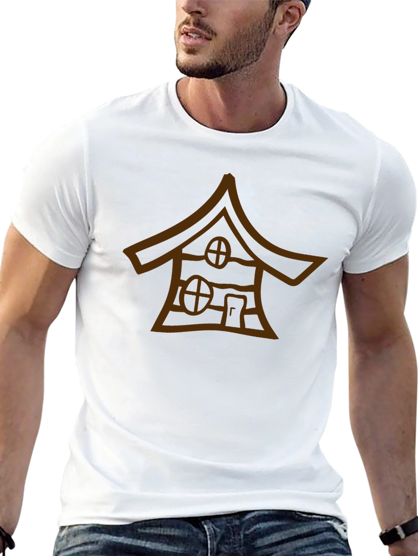 Cabin Graphic Tee - Black Unique Design