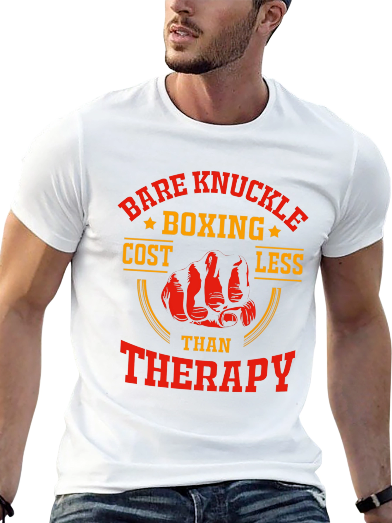 Bare Knuckle Boxing T-Shirt - Funny Therapy Alternative