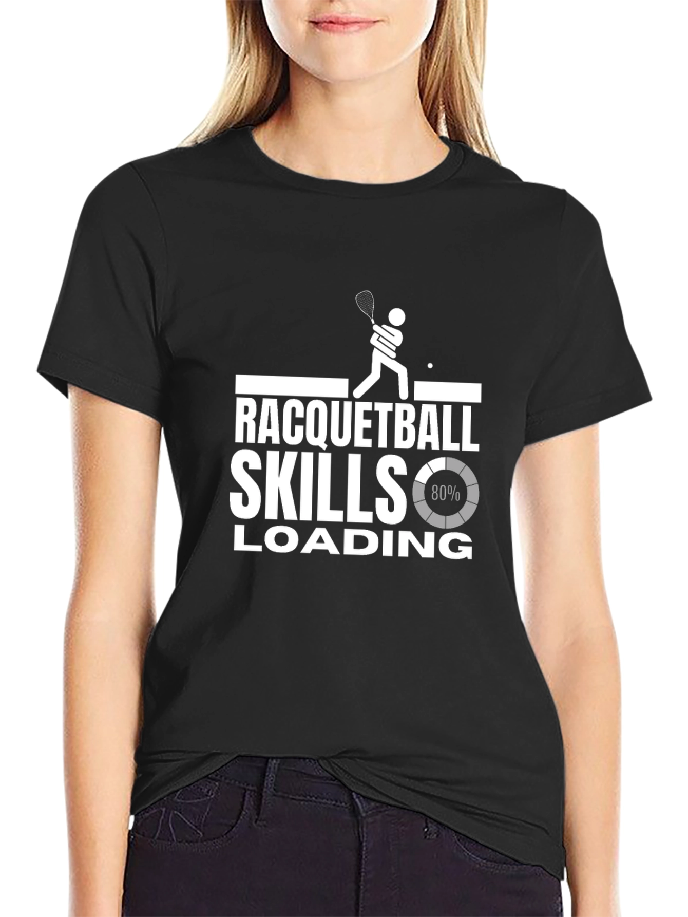 Racquetball Skills Loading Graphic T-Shirt