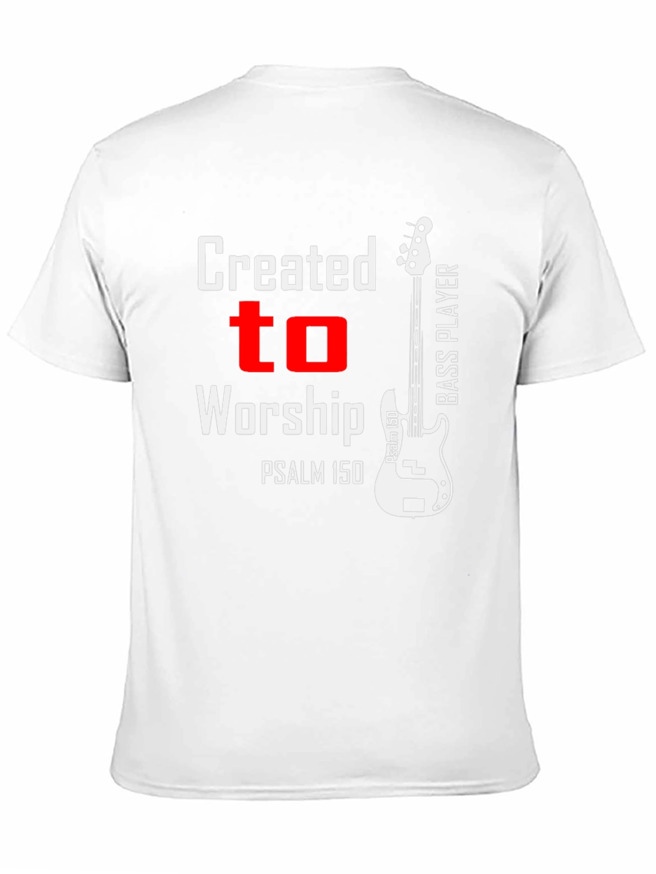 Created to Worship Bass Player Graphic Tee