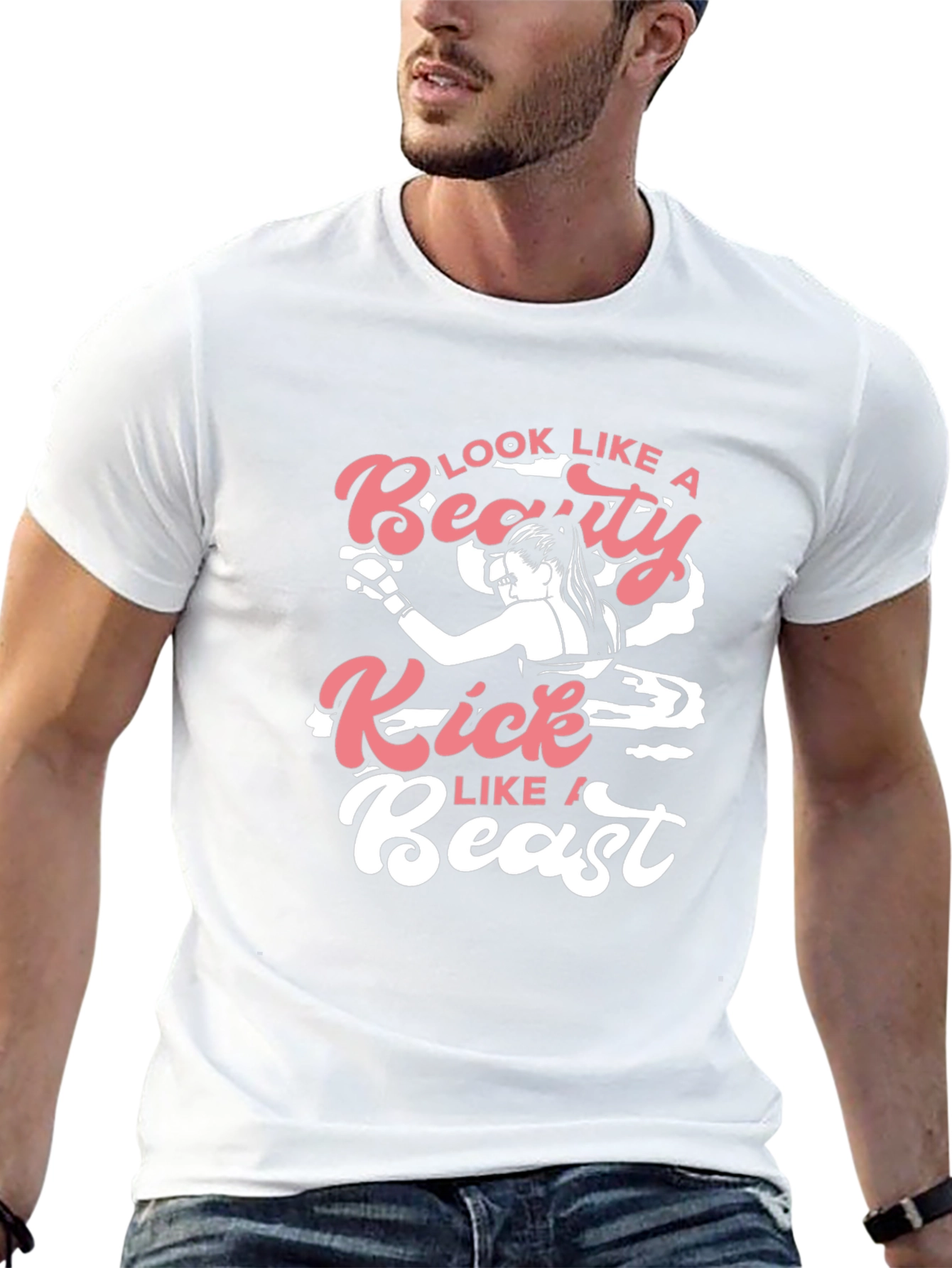 Beauty & Beast Graphic Tee - Black Casual T-Shirt