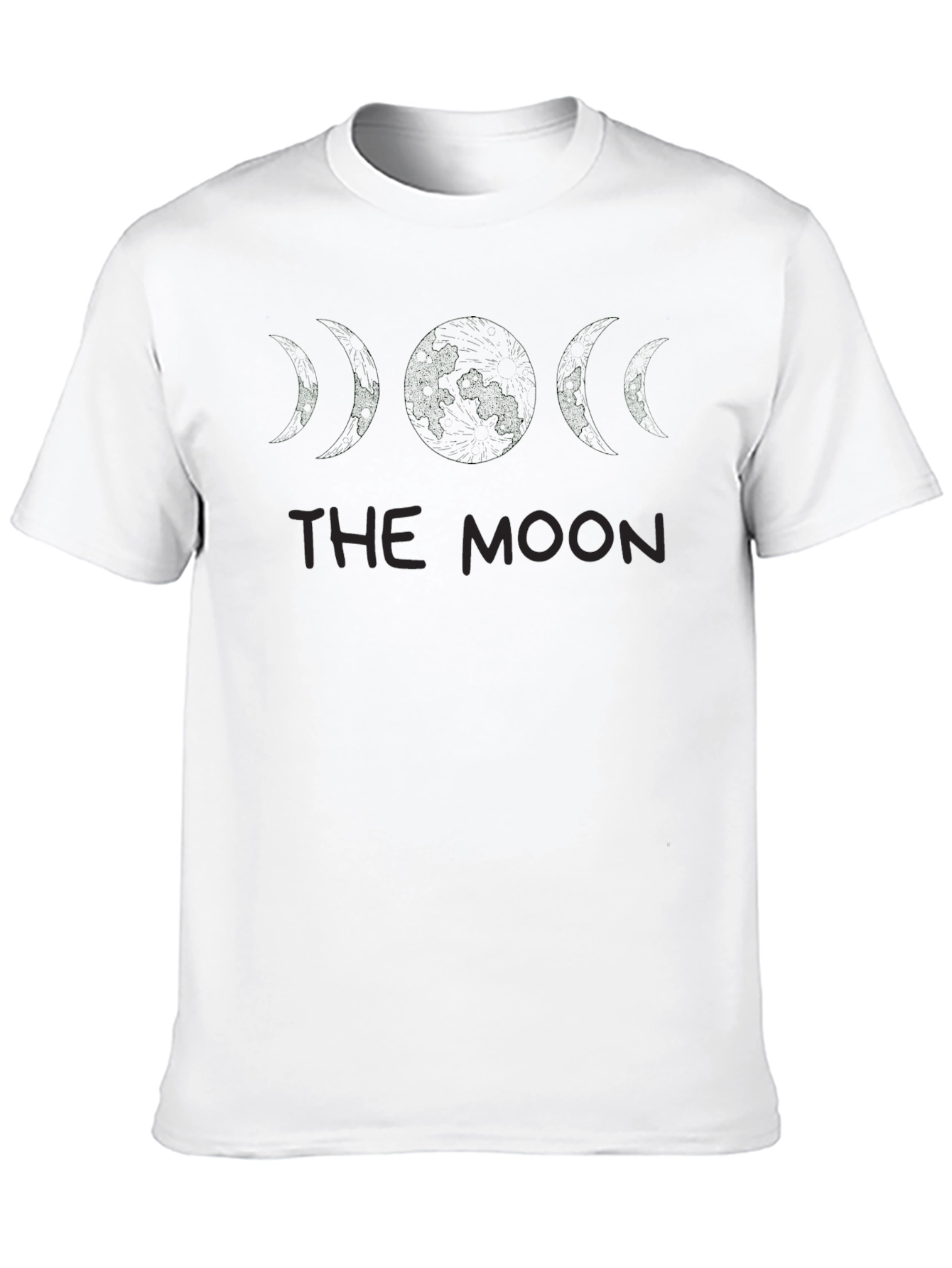 The Moon Phases Graphic T-Shirt - Stylish Mens Tee