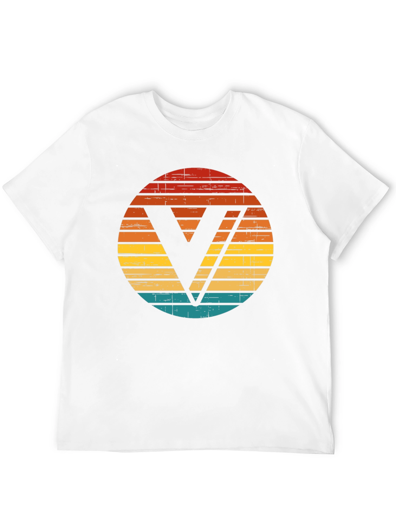 Retro Sunset V Graphic Black T-Shirt
