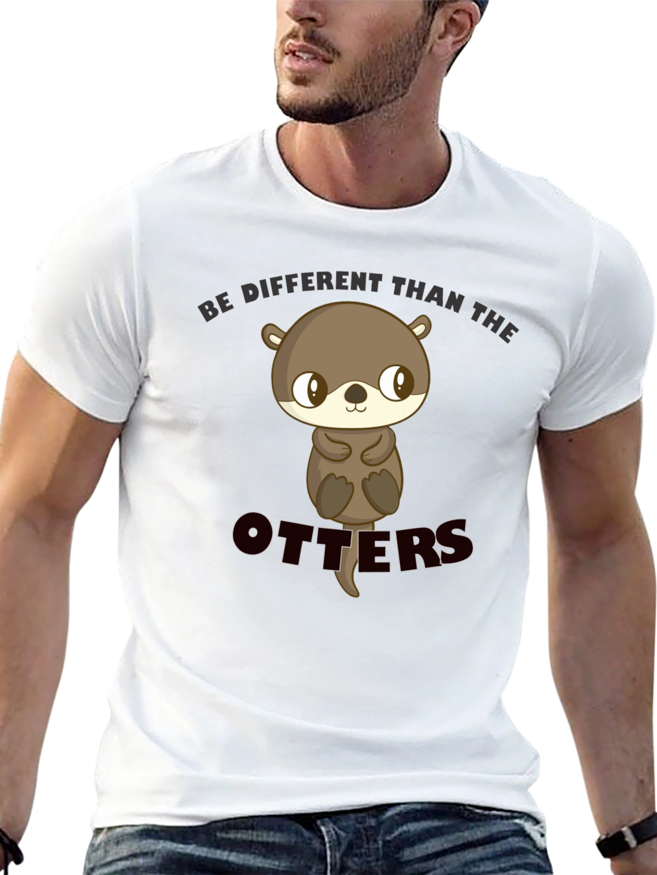 Be Different Otter Graphic T-Shirt