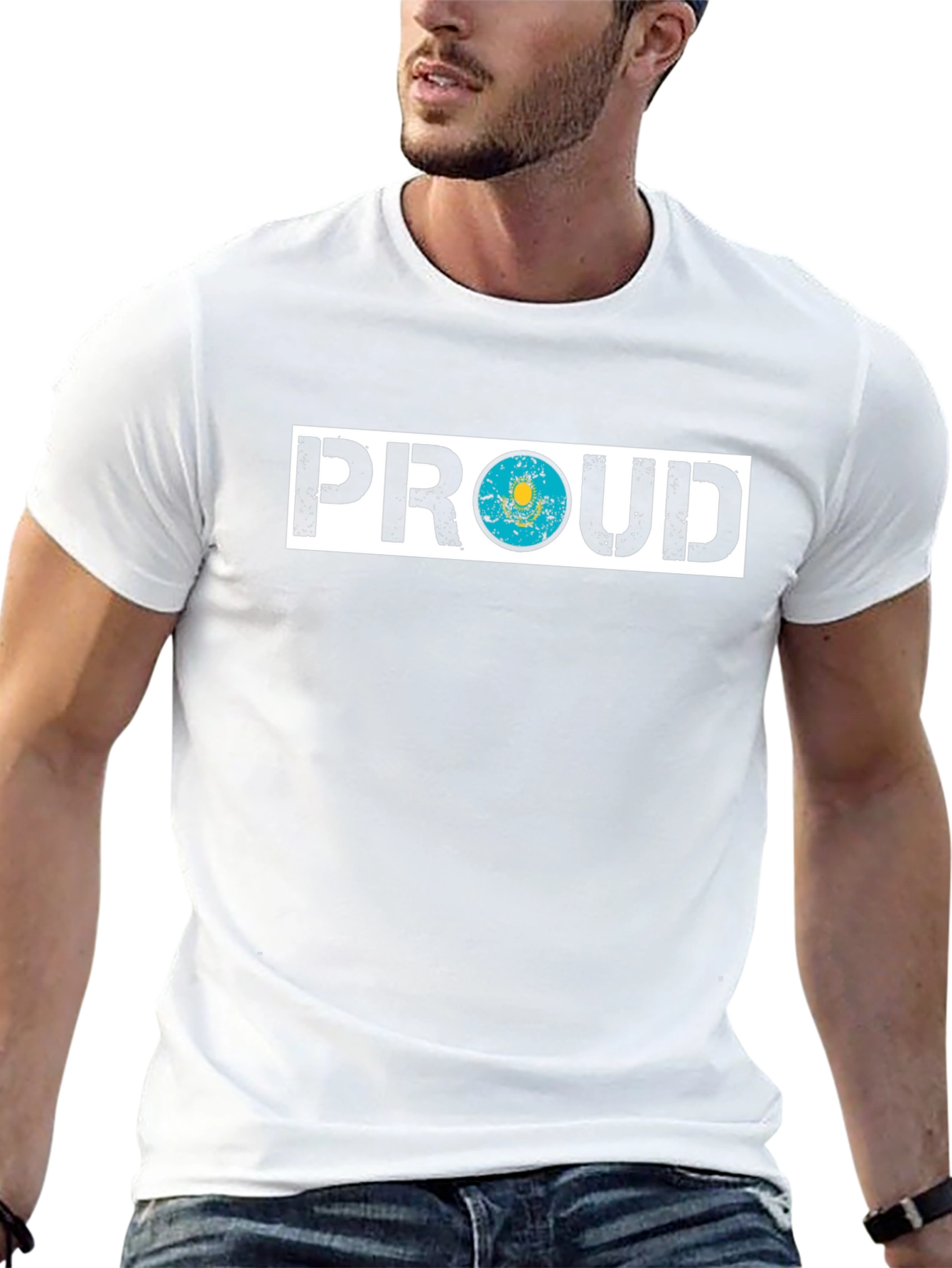 Kazakhstan Flag Proud T-Shirt