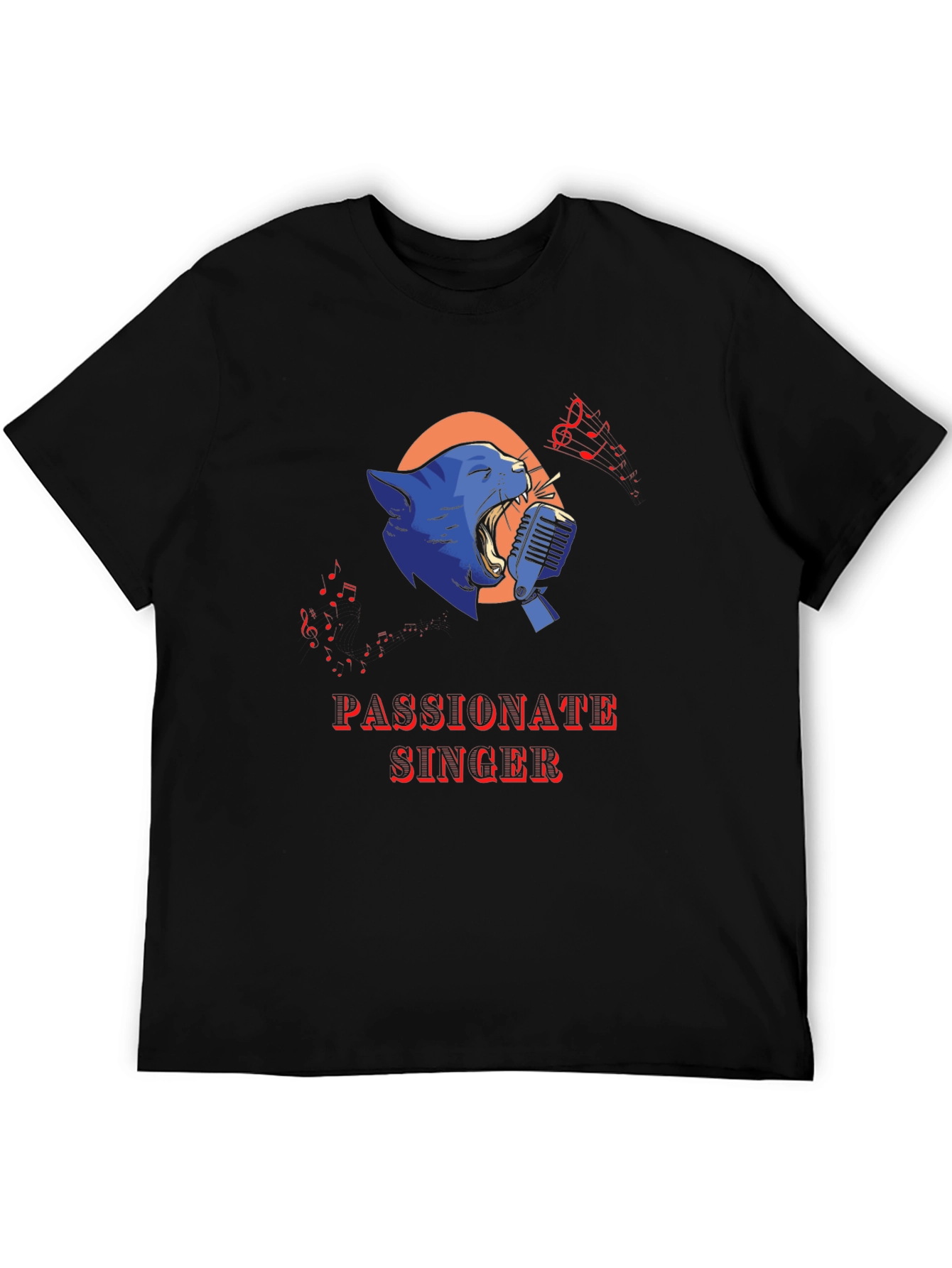 Passionate Singer Black T-Shirt