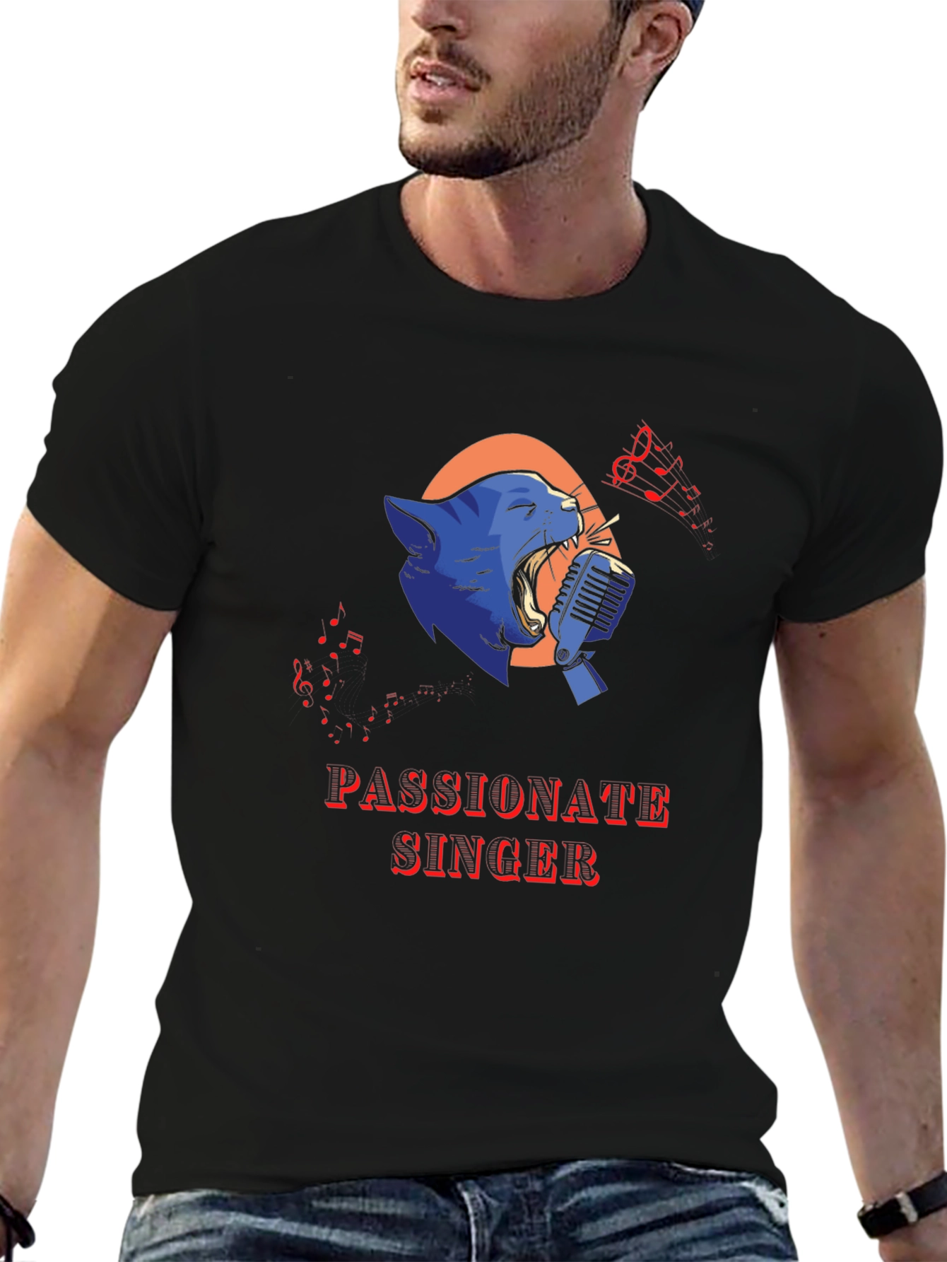 Passionate Singer Black T-Shirt