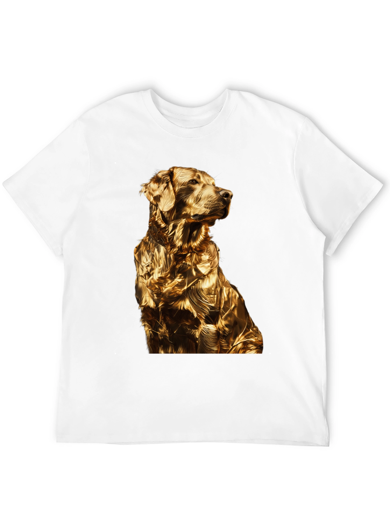 Golden Retriever Dog Black T-Shirt