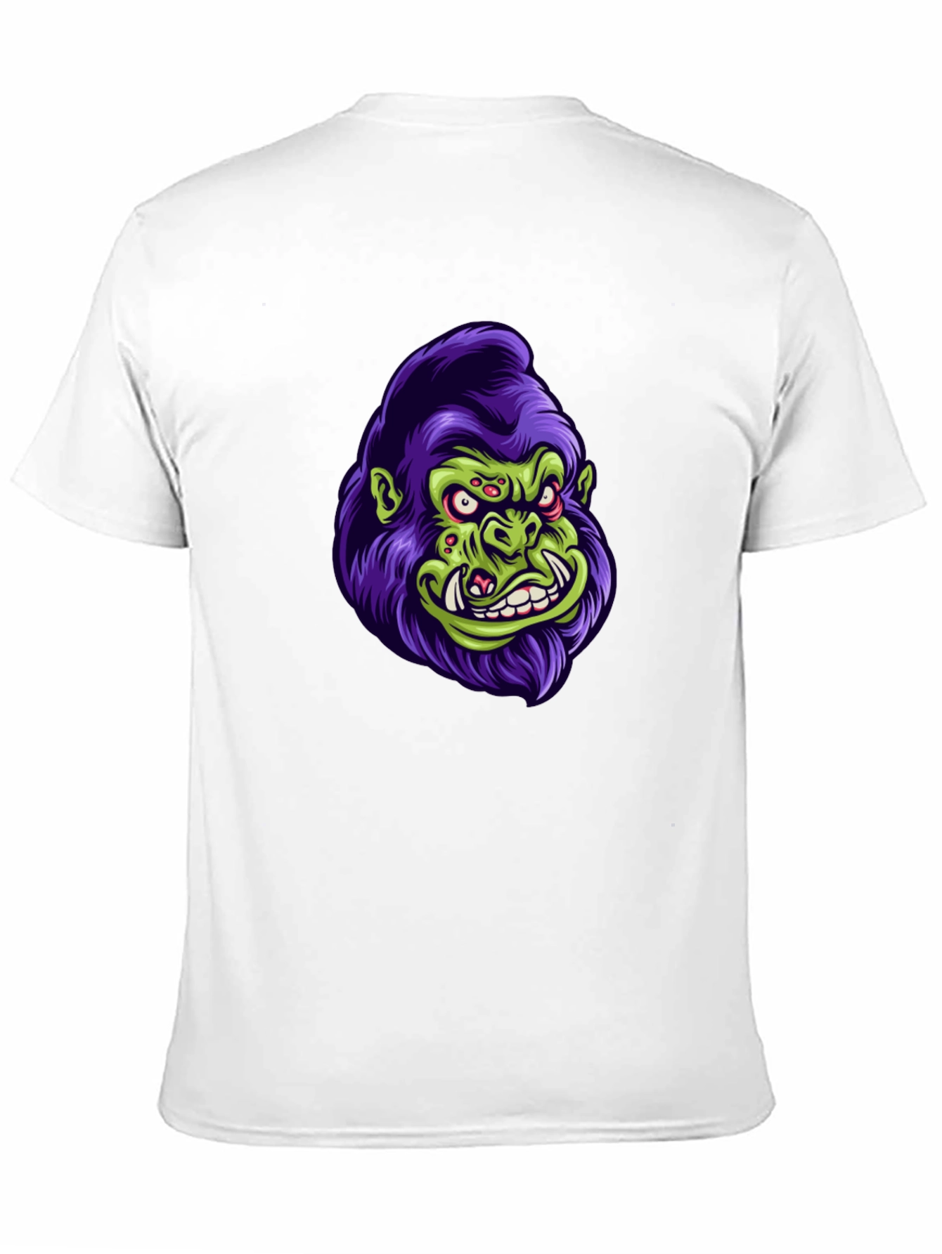 Monster Gorilla Graphic Tee - Black Cotton Blend