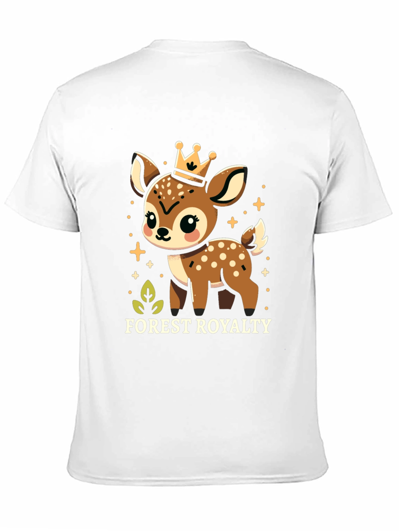 Forest Royalty Cute Deer Graphic Tee