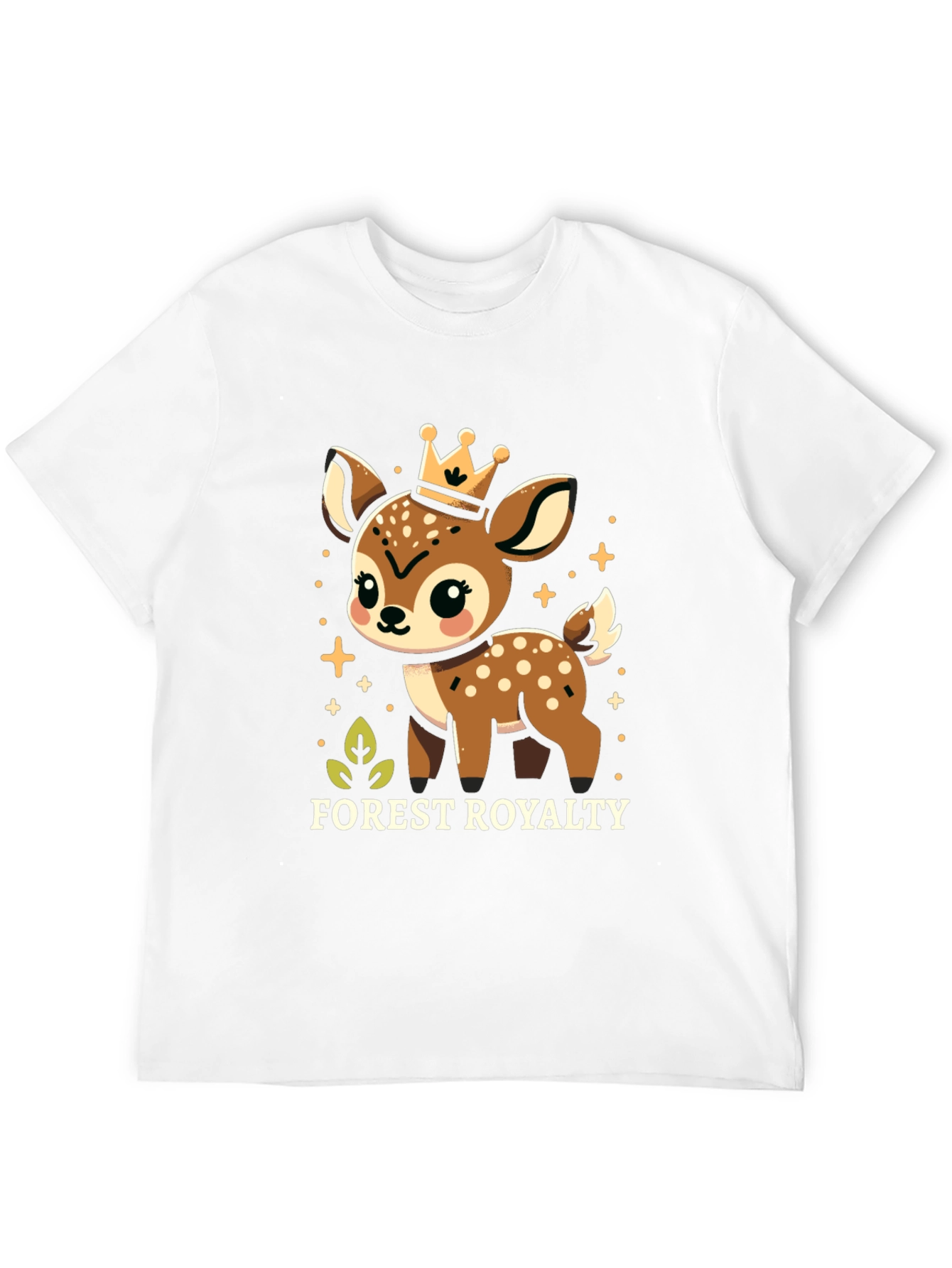 Forest Royalty Cute Deer Graphic Tee