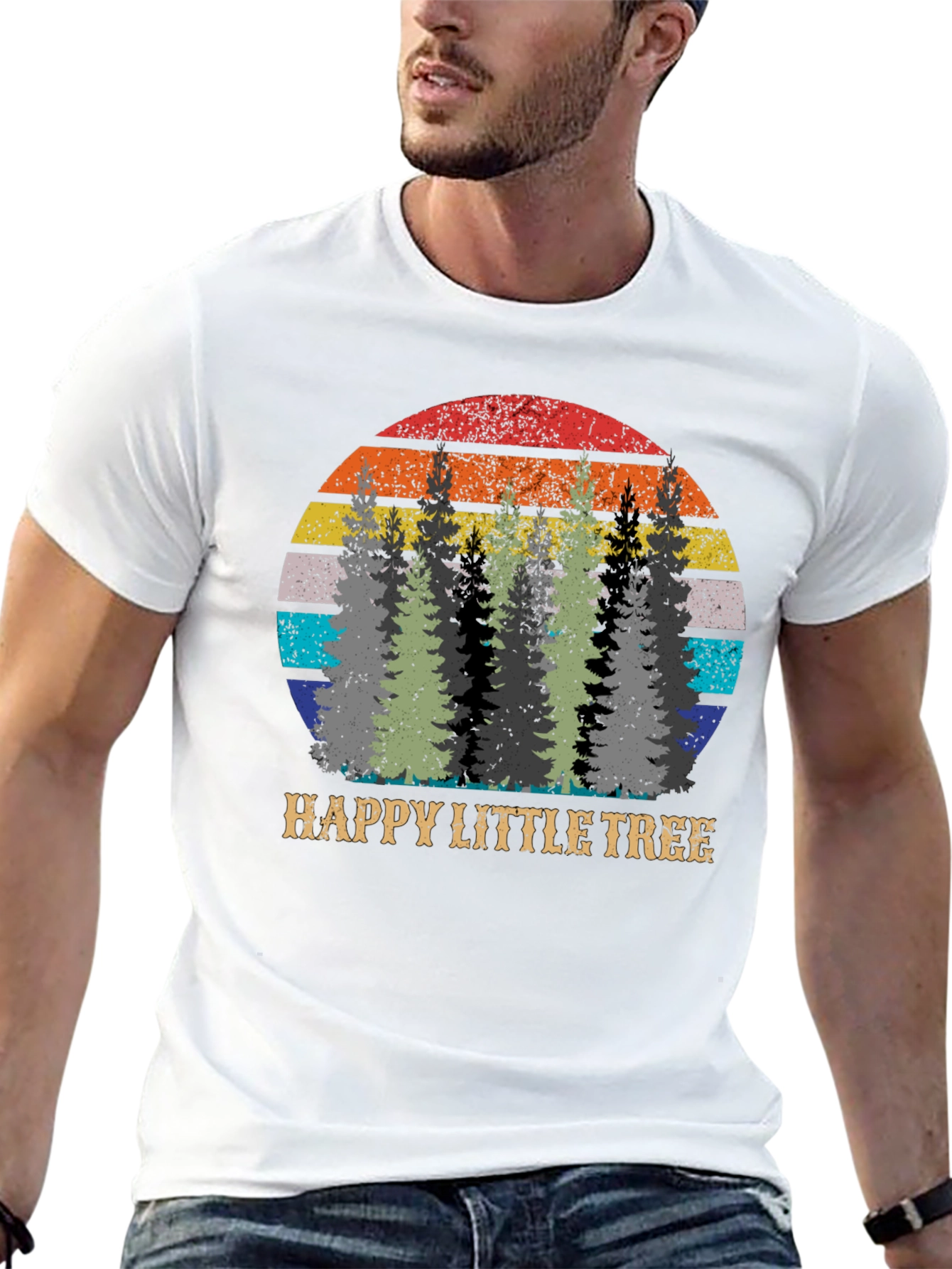 Happy Little Tree Graphic T-Shirt