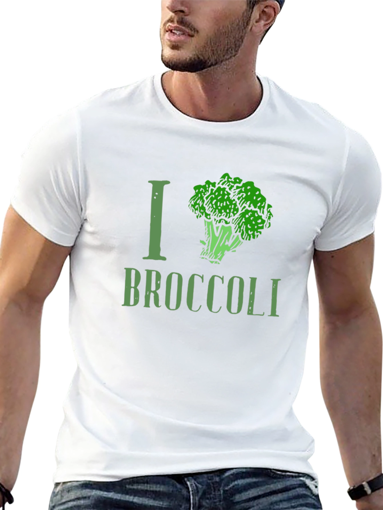 I Love Broccoli Graphic T-Shirt
