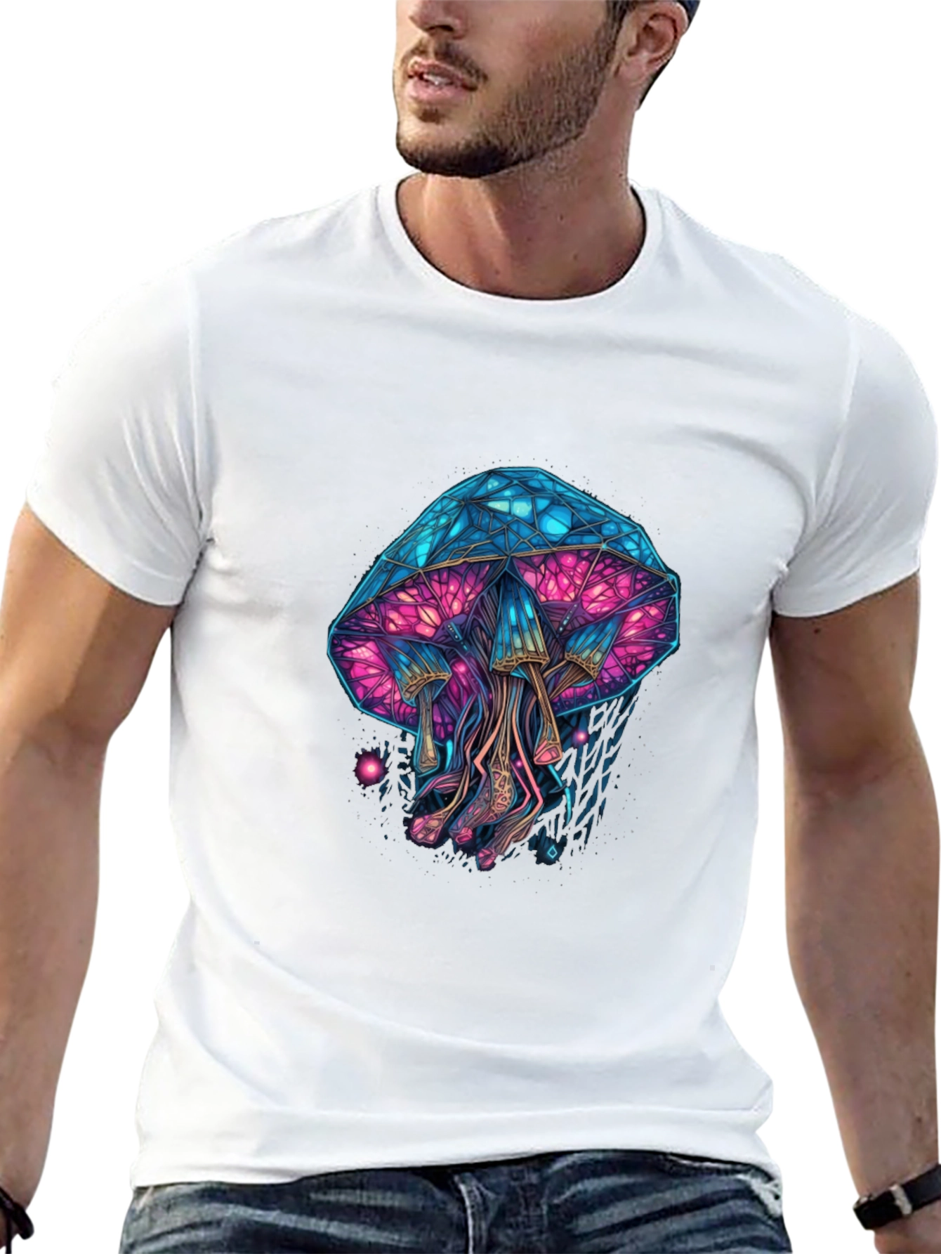 Psychedelic Mushroom Graphic Tee