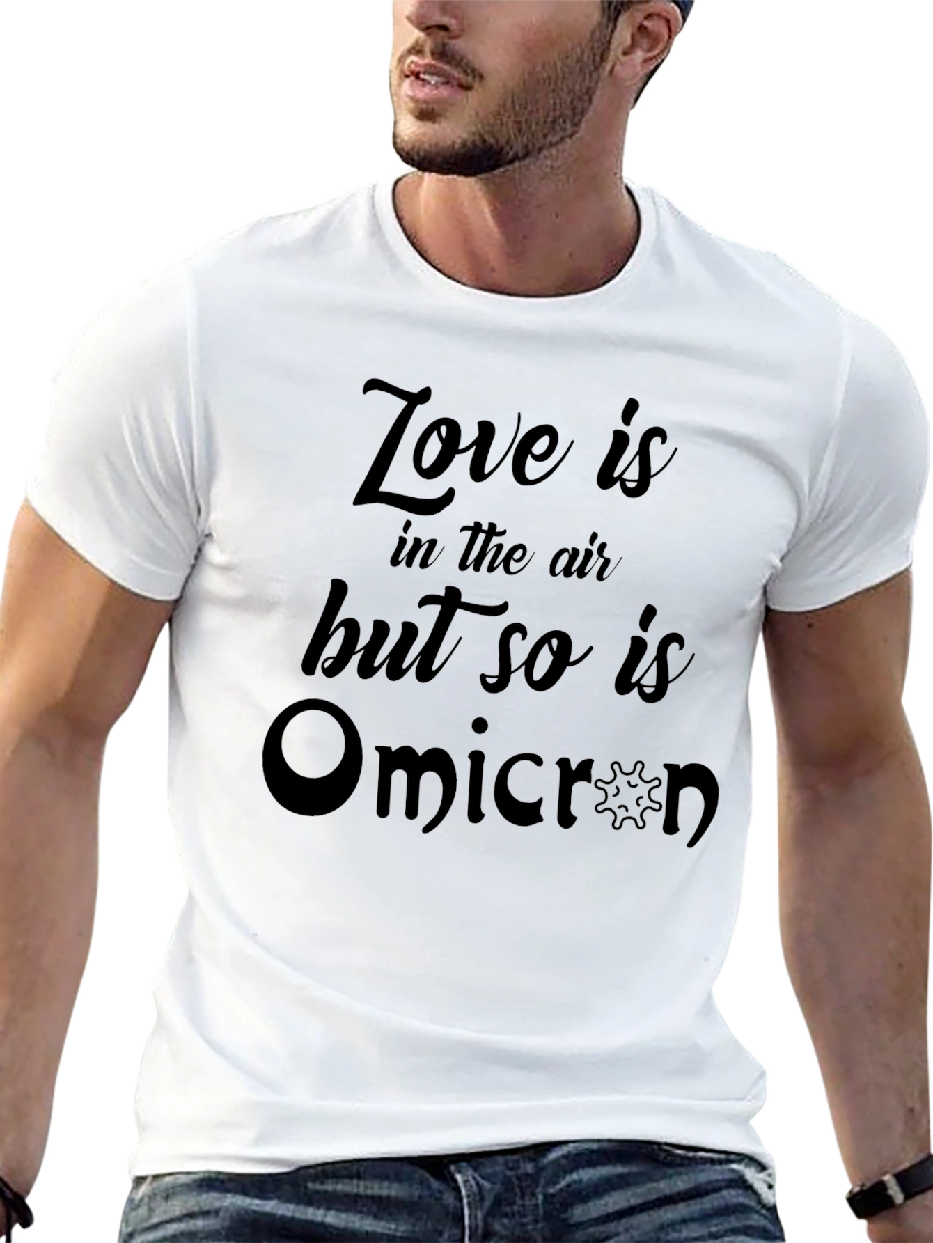 Love and Omicron T-Shirt - Funny Graphic Tee