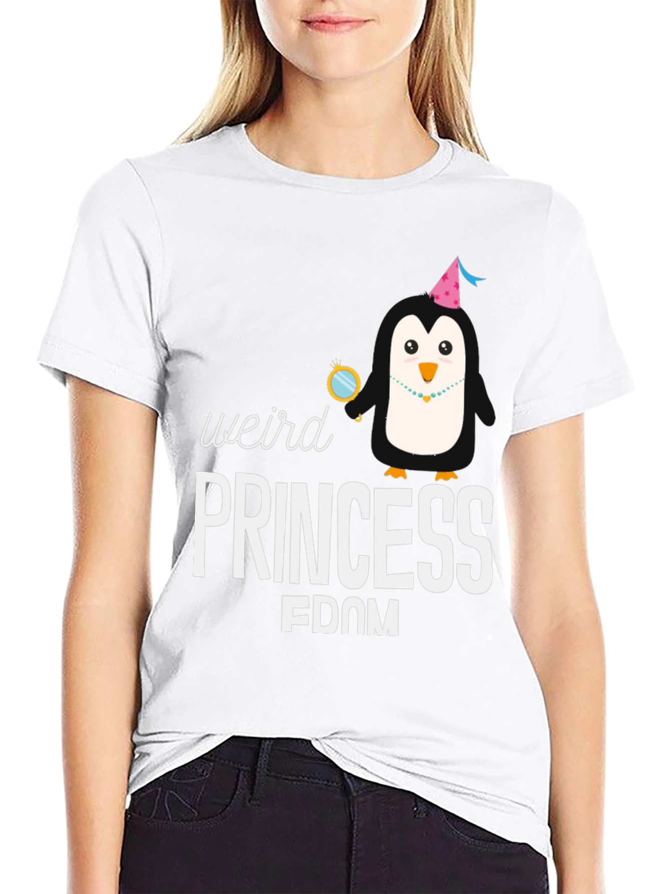 Weird Princess-dom Penguin T-Shirt