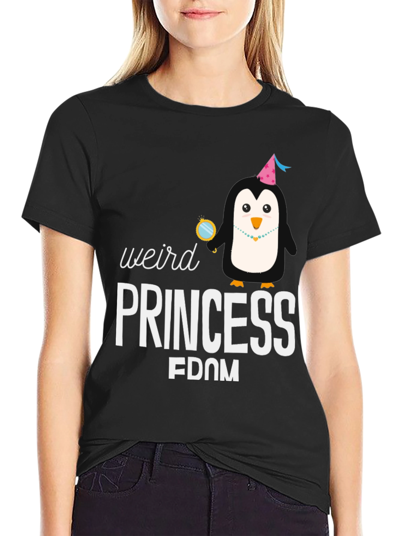 Weird Princess-dom Penguin T-Shirt