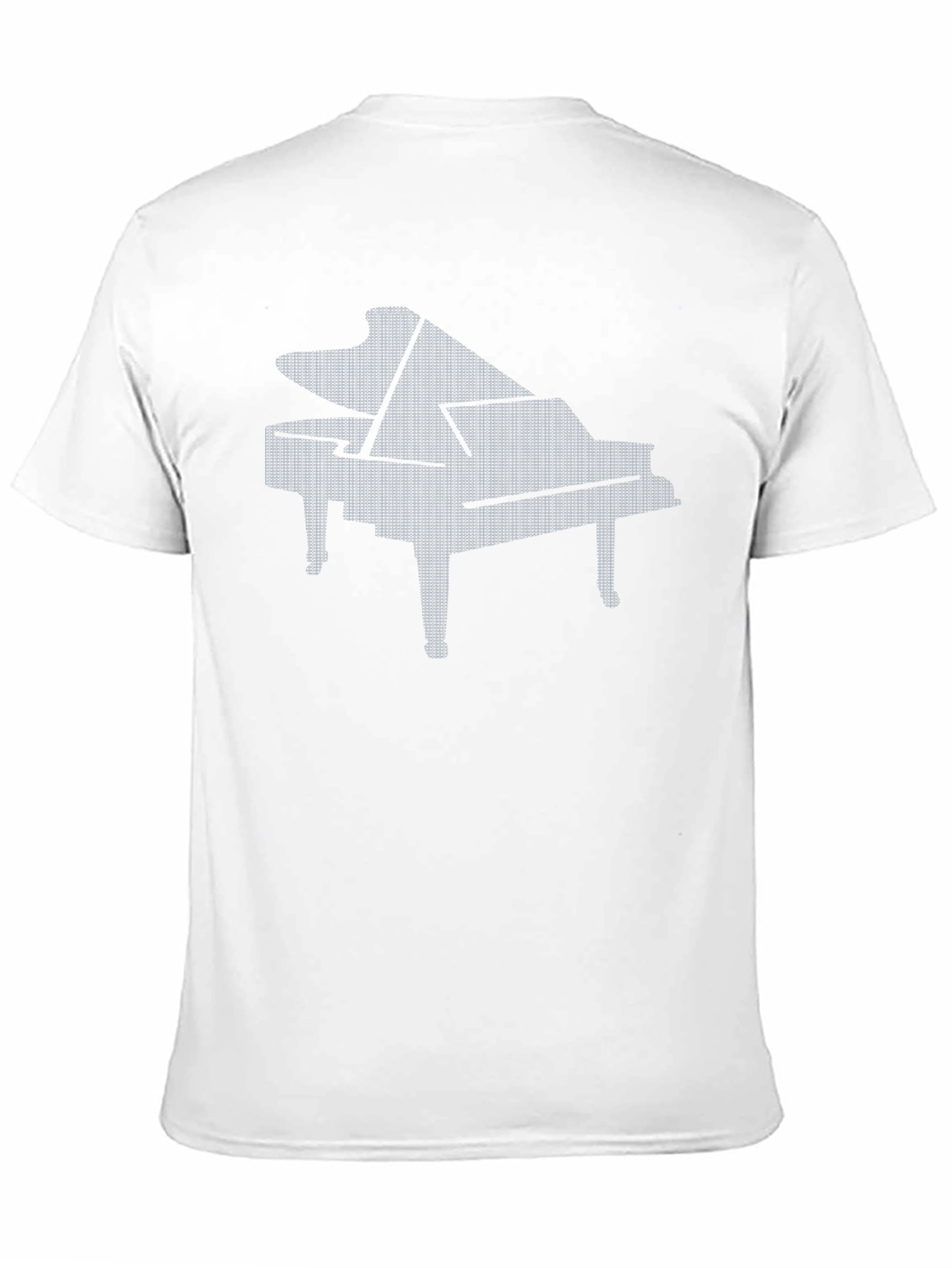 Piano Graphic Black T-Shirt - Music Lover Tee