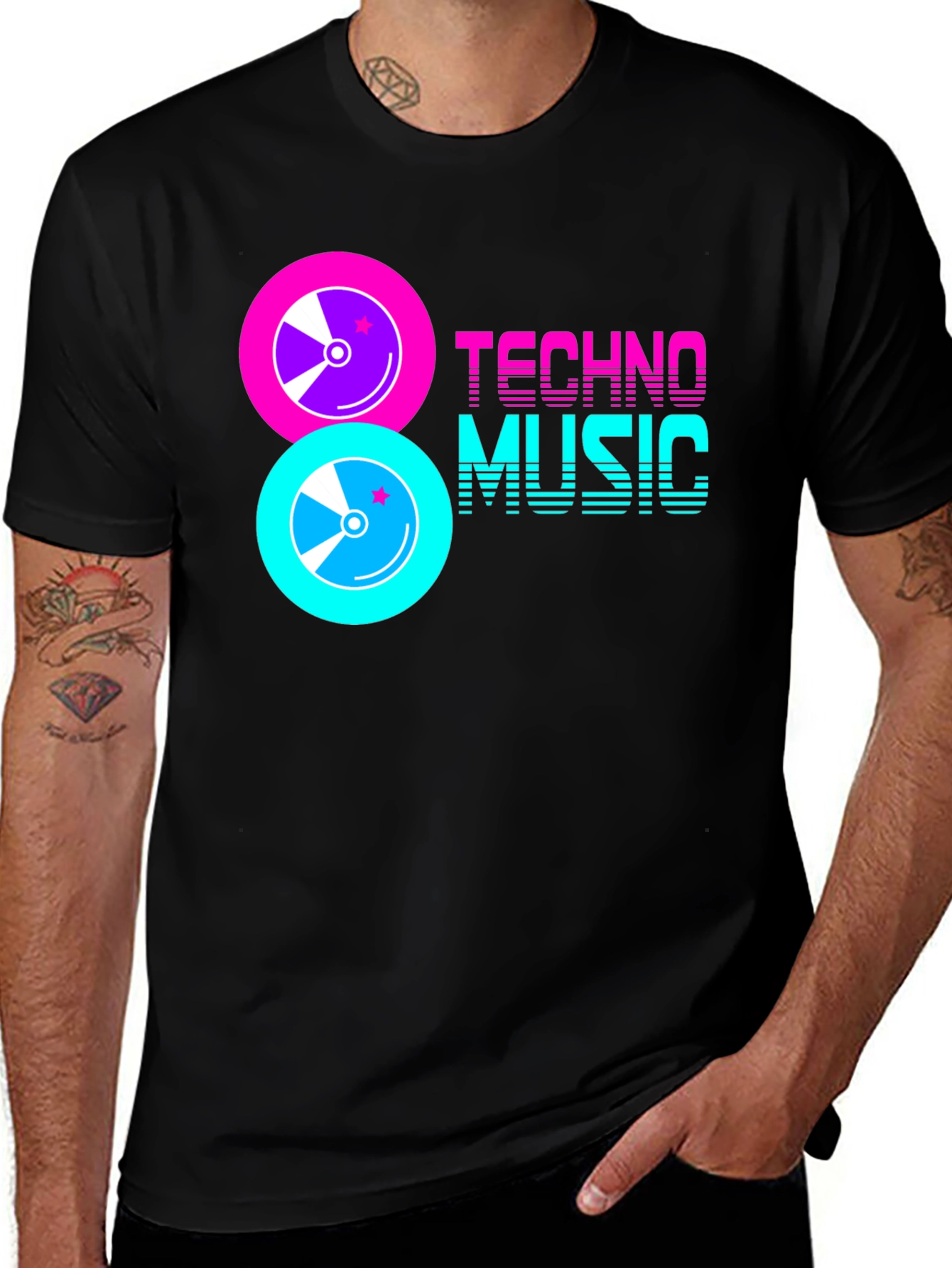Techno Music Graphic T-Shirt