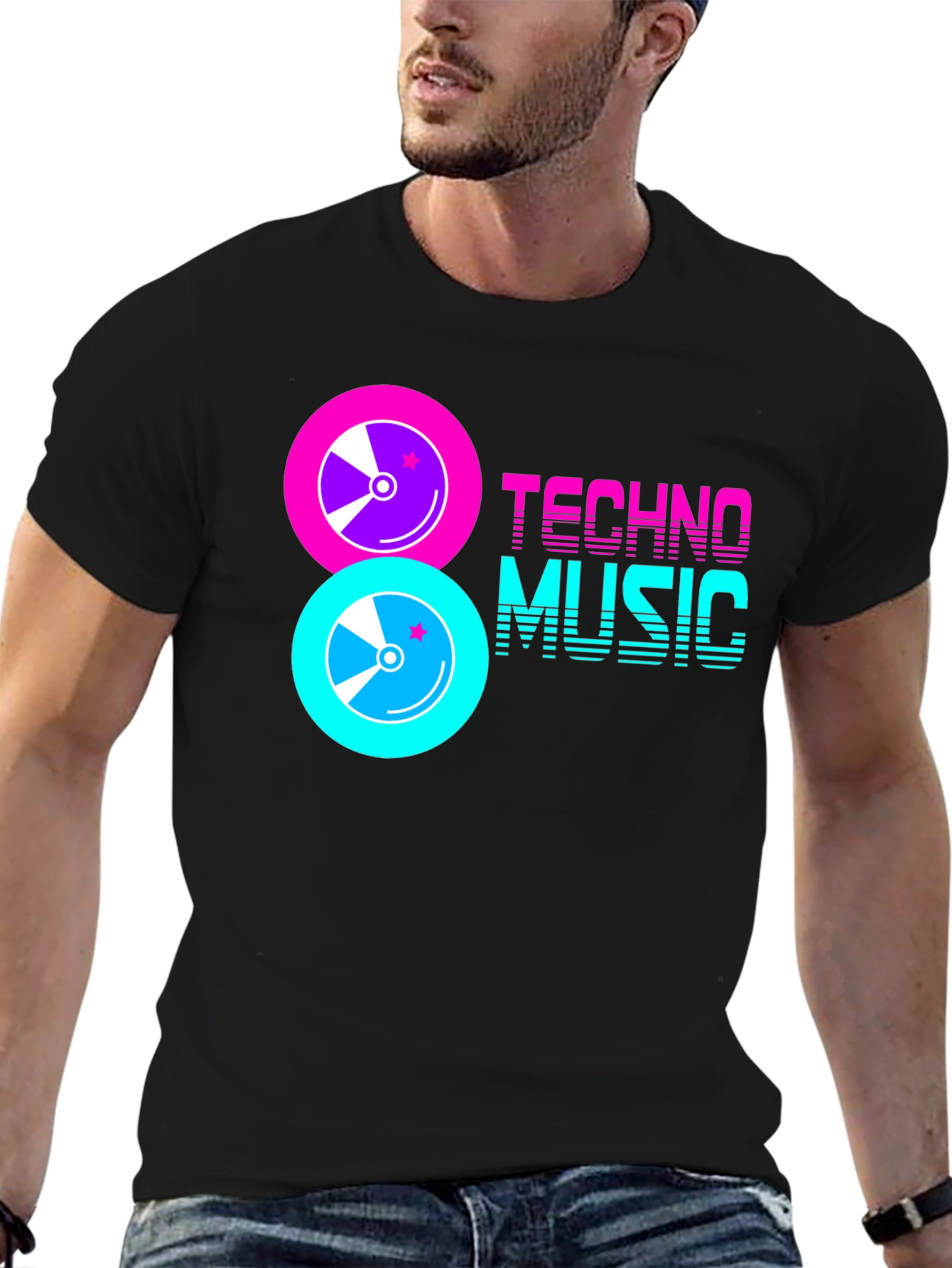 Techno Music Graphic T-Shirt