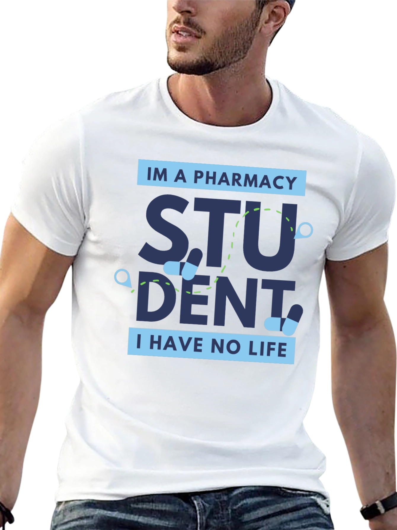 Pharmacy Student Funny Graphic Tee
