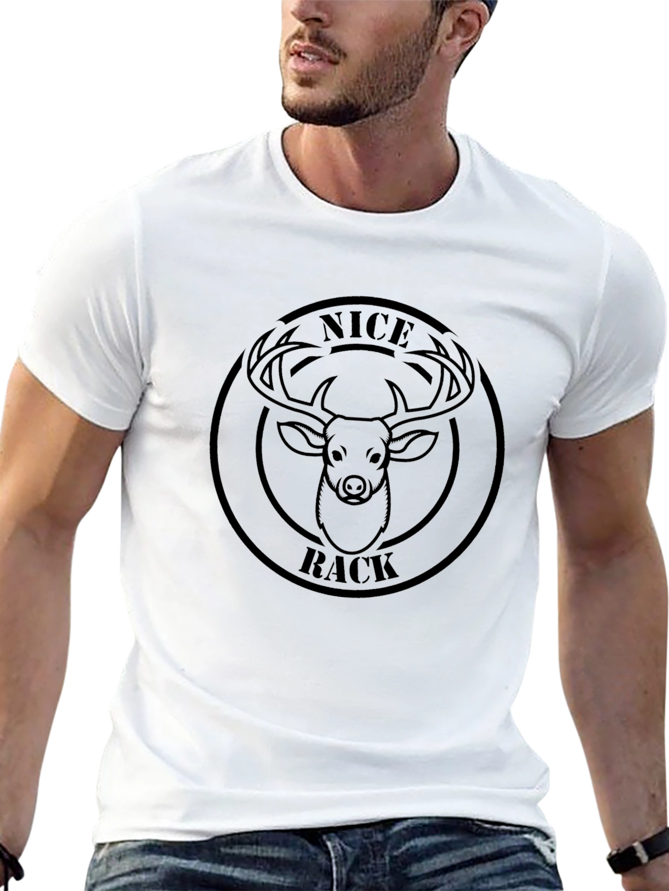 Nice Rack Deer Graphic T-Shirt