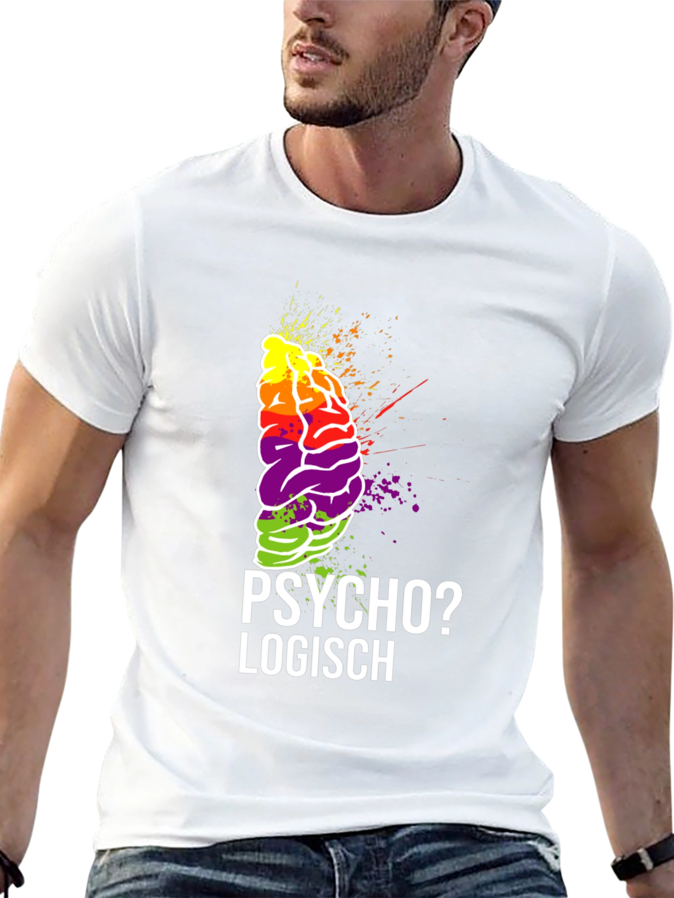 Psycho? Logisch Brain Graphic Tee