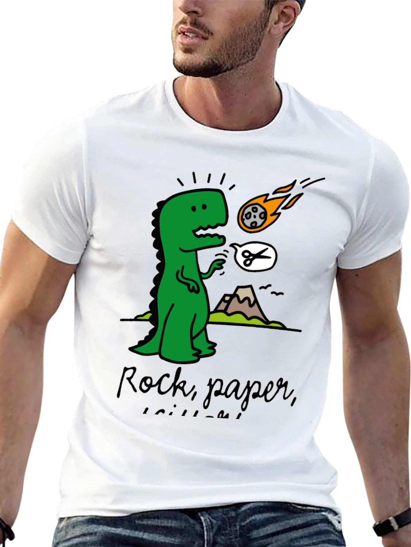 Dino Rock Paper Scissors T-Shirt