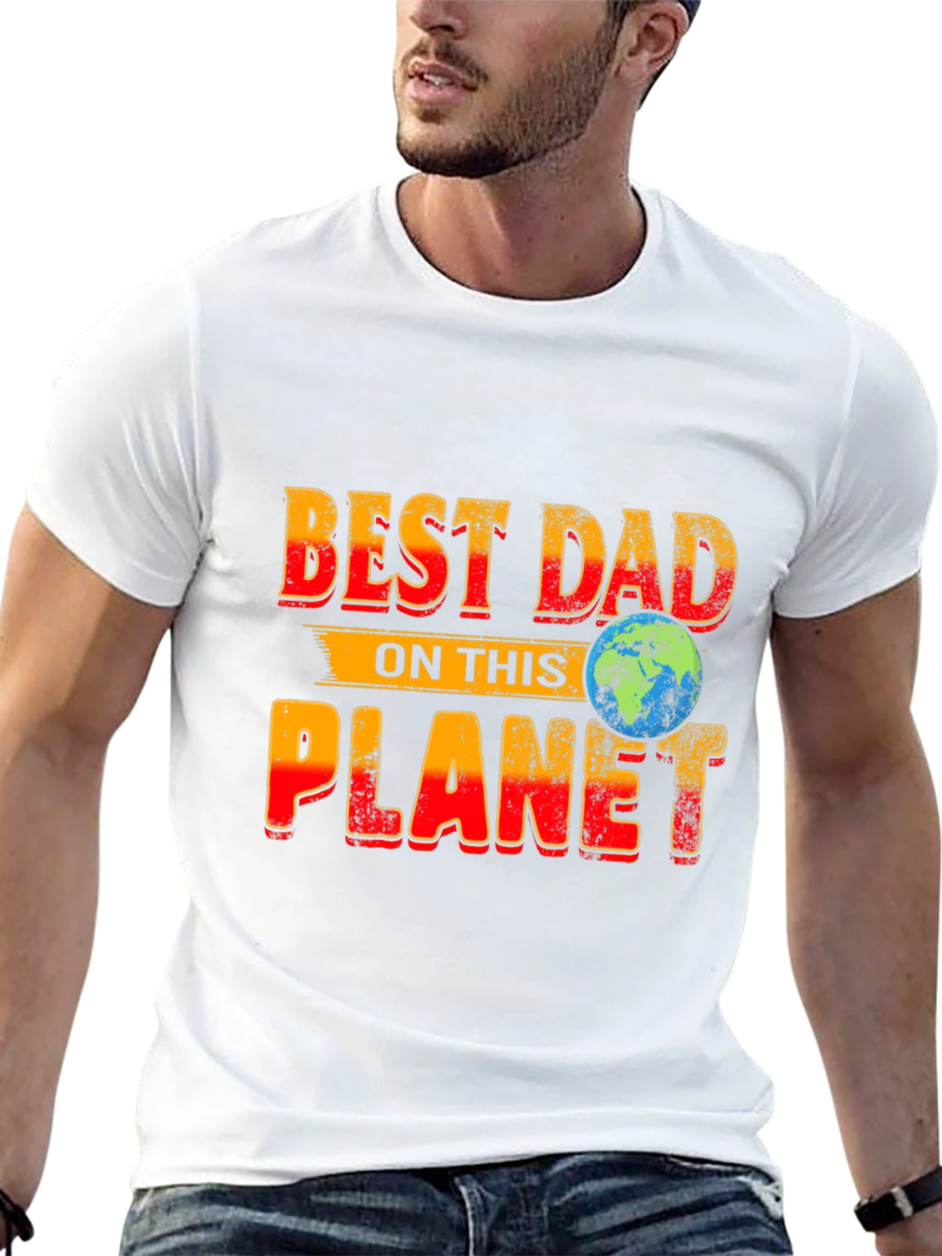 Best Dad On This Planet Graphic T-Shirt Fathers Day