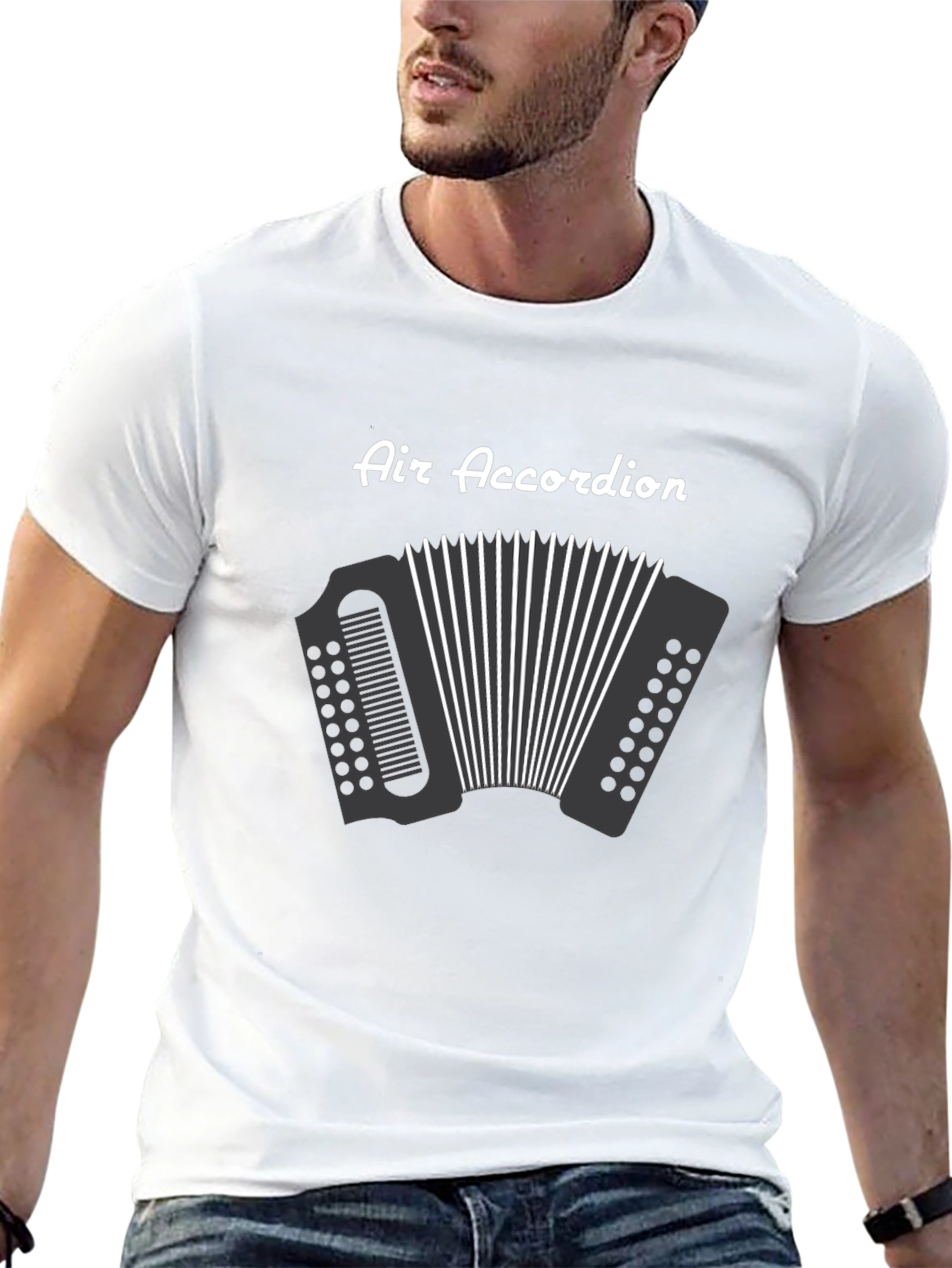 Air Accordion Black Graphic Tee