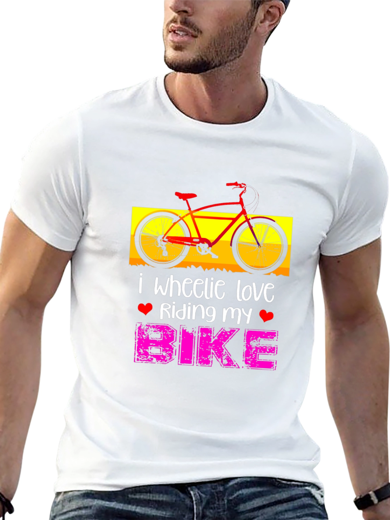 I Wheelie Love Riding My Bike Graphic T-Shirt