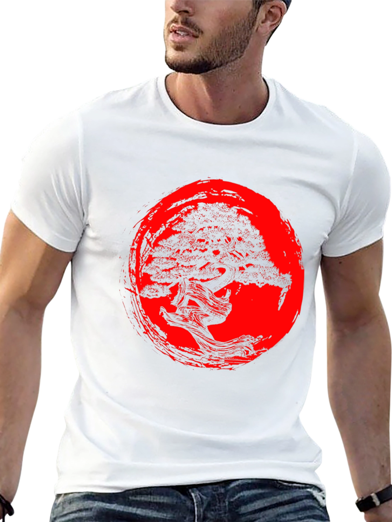 Bonsai Tree Graphic T-Shirt - Zen Style Black Tee