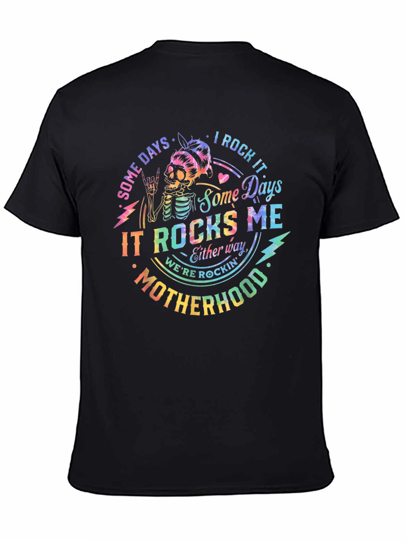 Rockin Motherhood T-Shirt - Skeleton Design