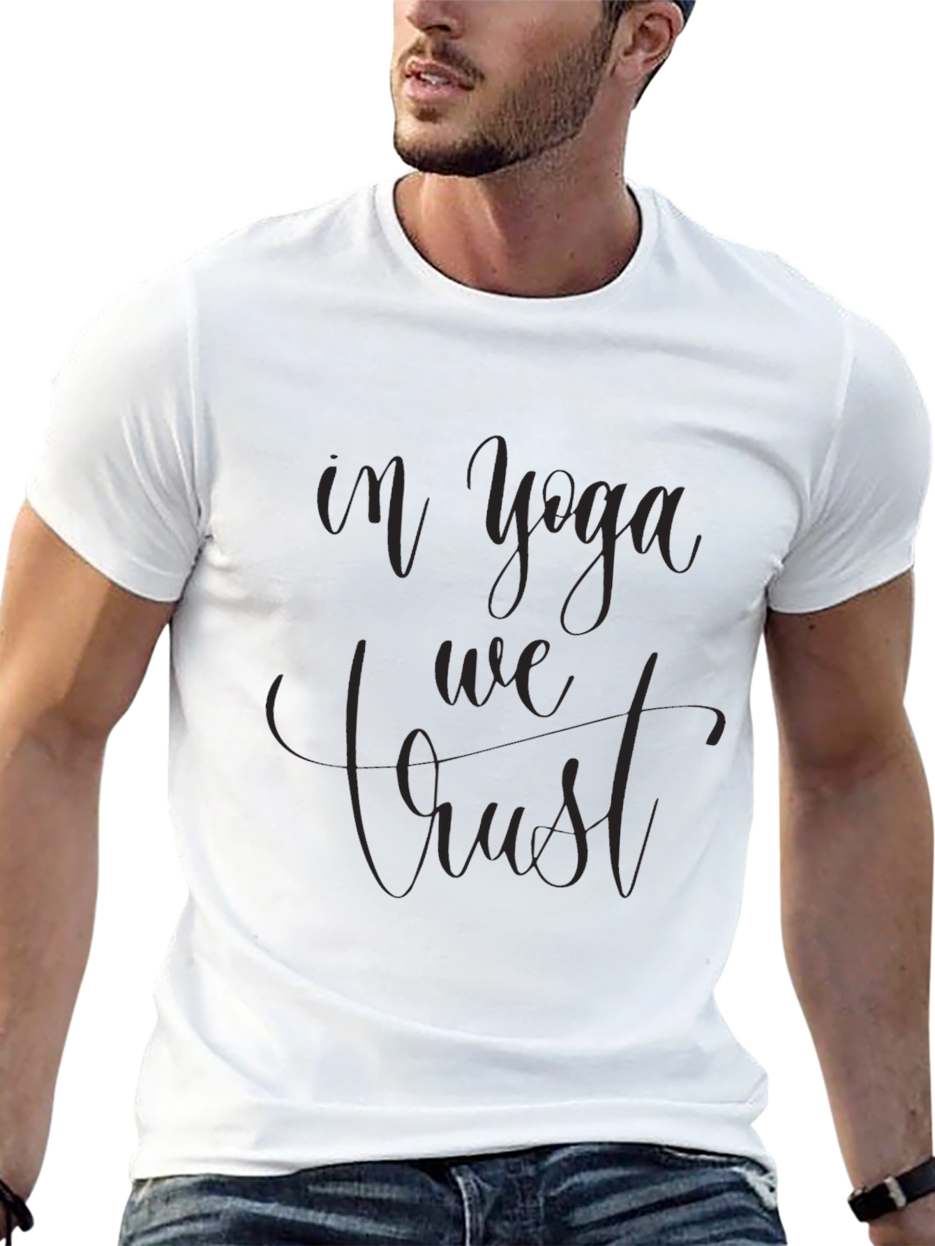 In Yoga We Trust Black Tee