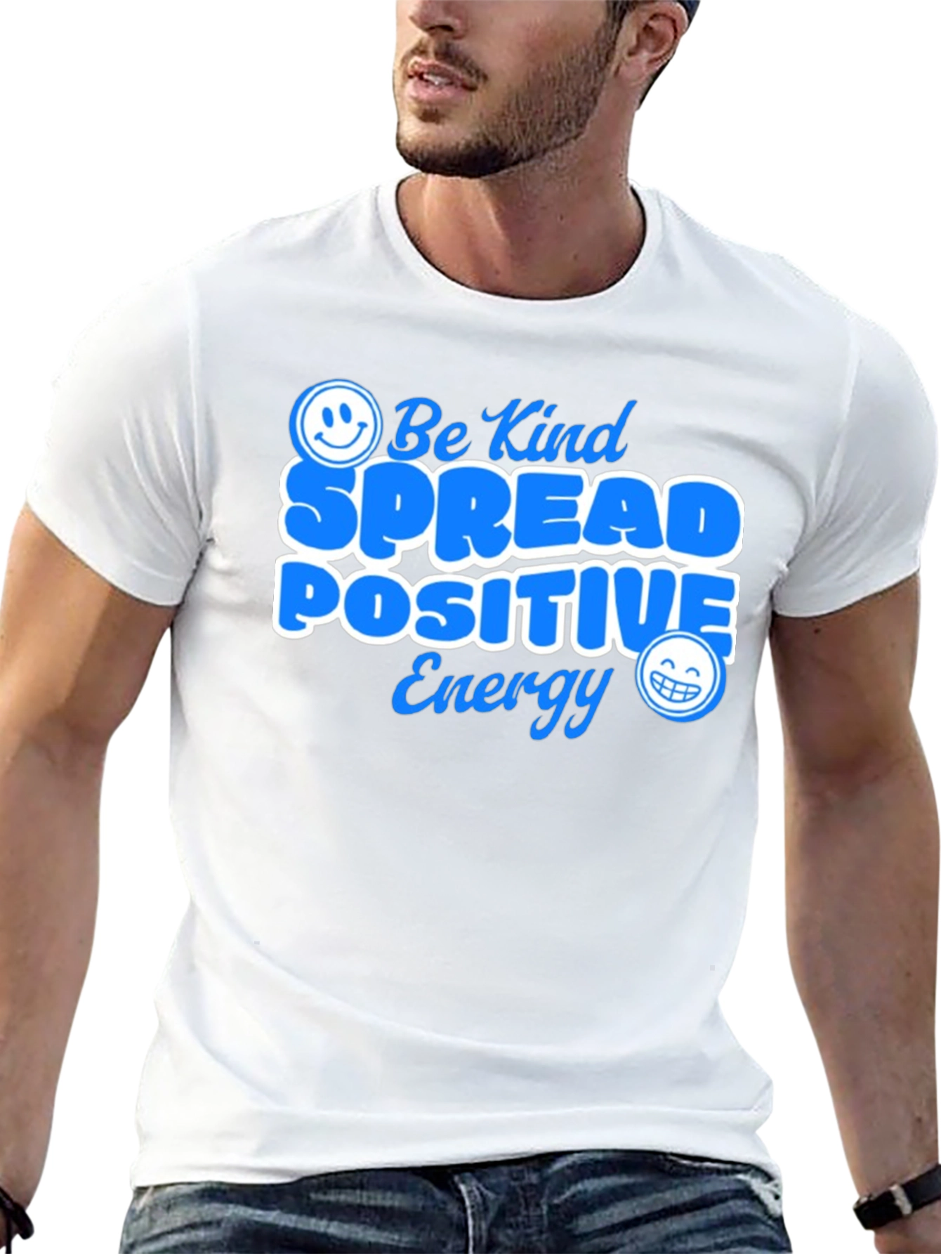 Be Kind Spread Positive Energy Graphic T-Shirt