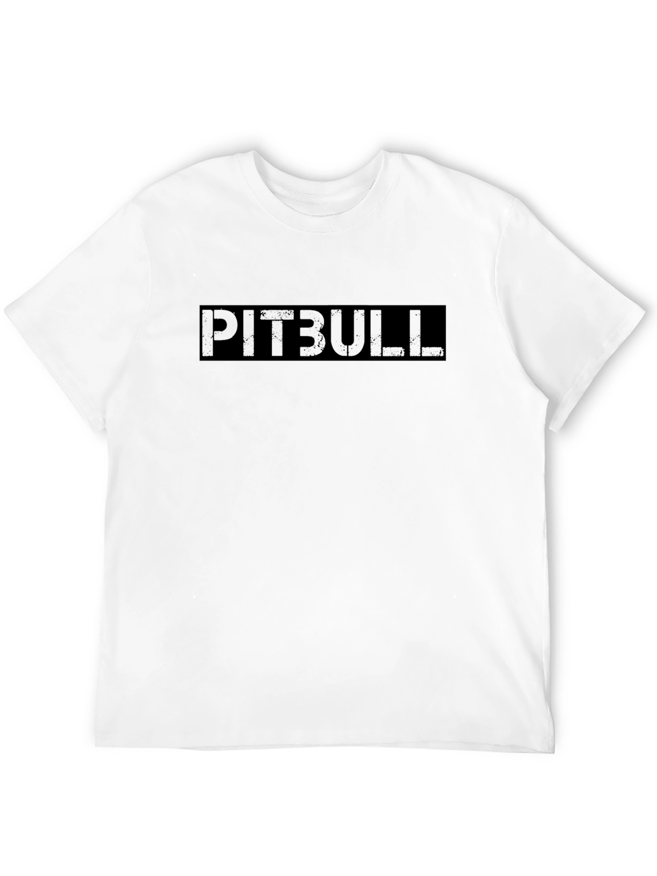Mens Black PITBULL Graphic T-Shirt