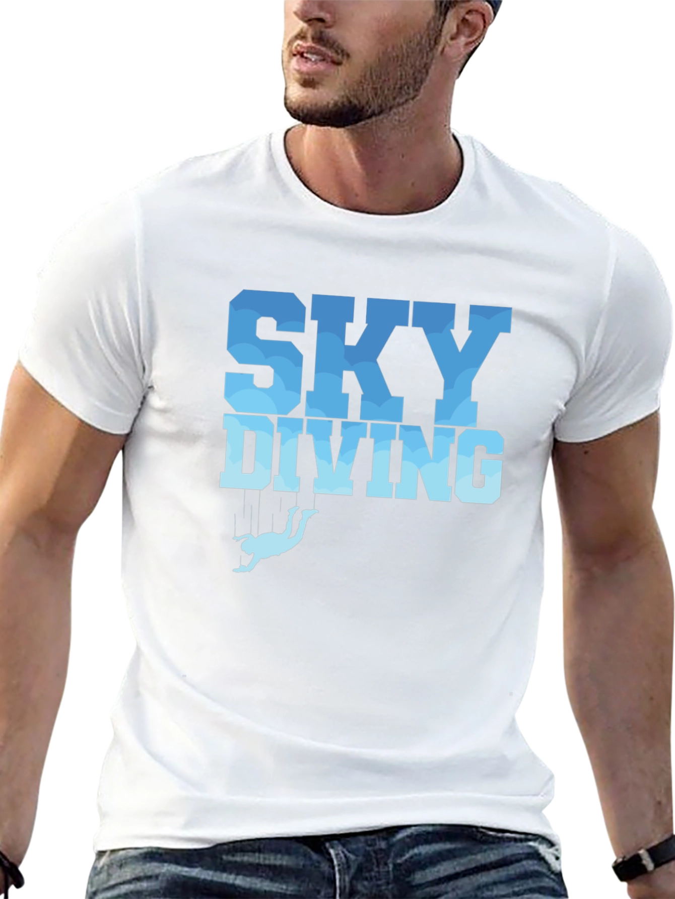 Skydiving Graphic Tee - Sporty Design