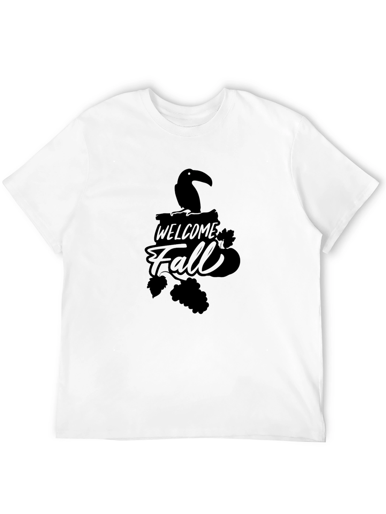 Welcome Fall Black Graphic Tee