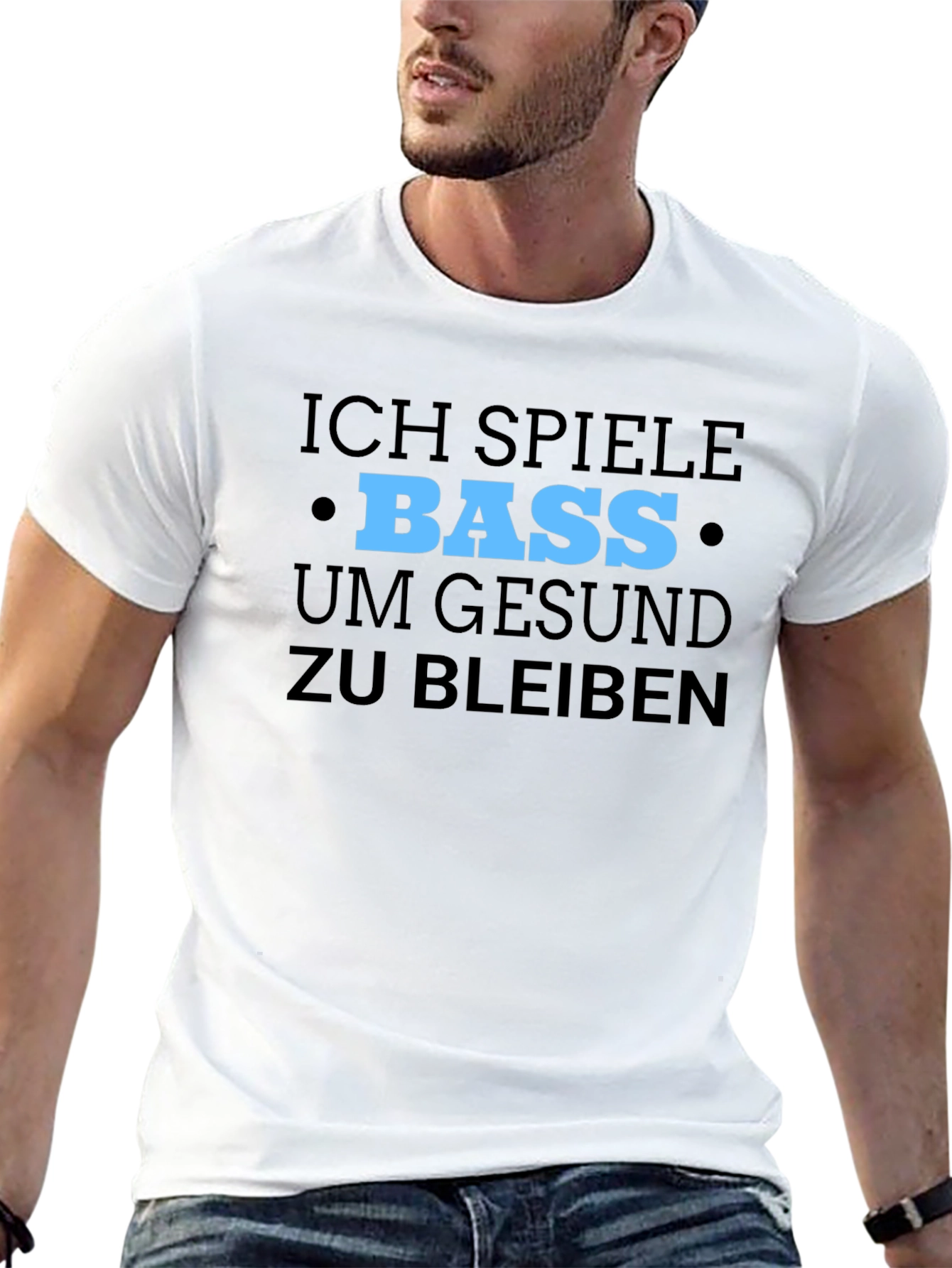 Bass Guitar Player T-Shirt: Ich Spiele Bass