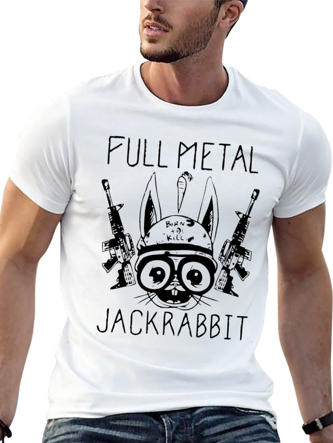 Full Metal Jackrabbit Graphic Tee - Black