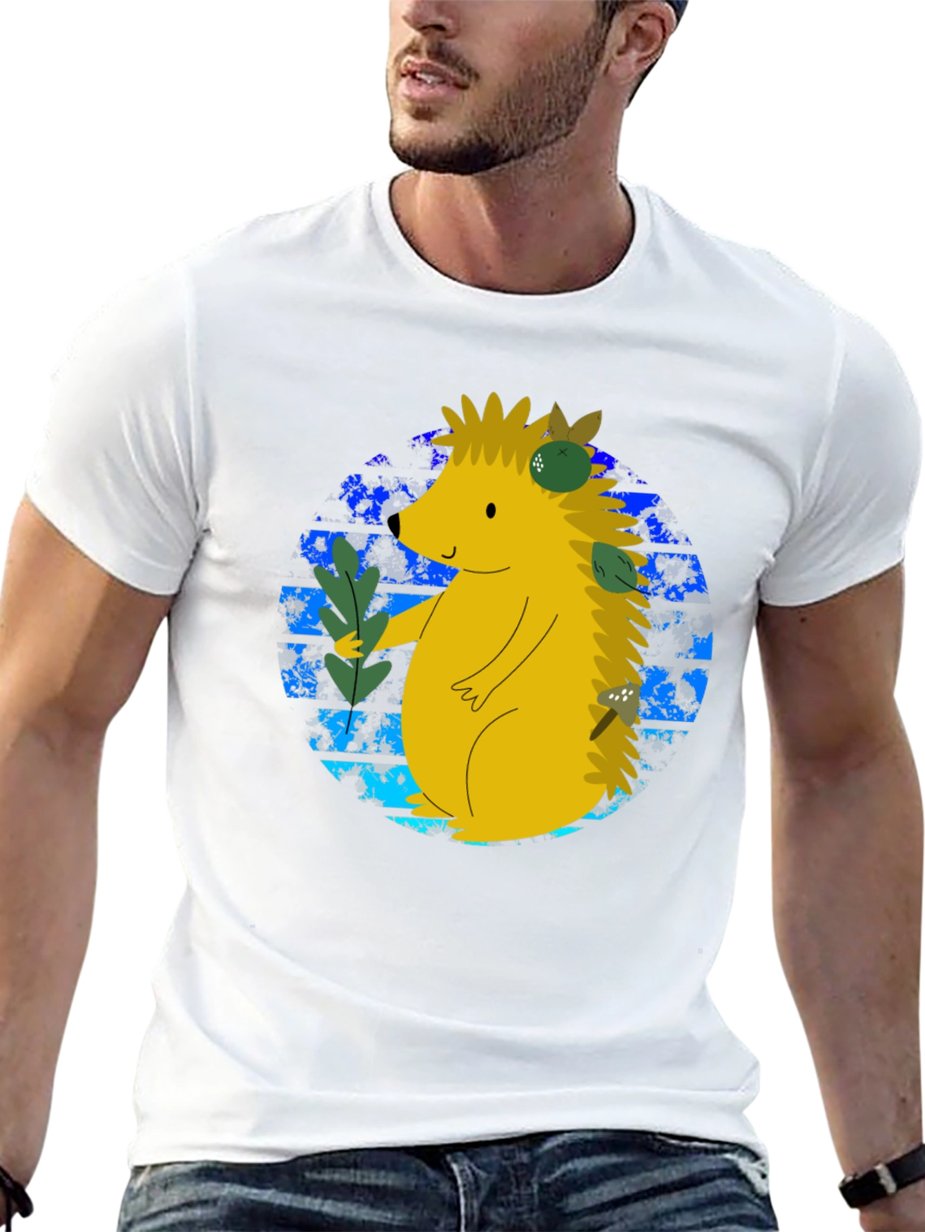 Cute Hedgehog Graphic Tee