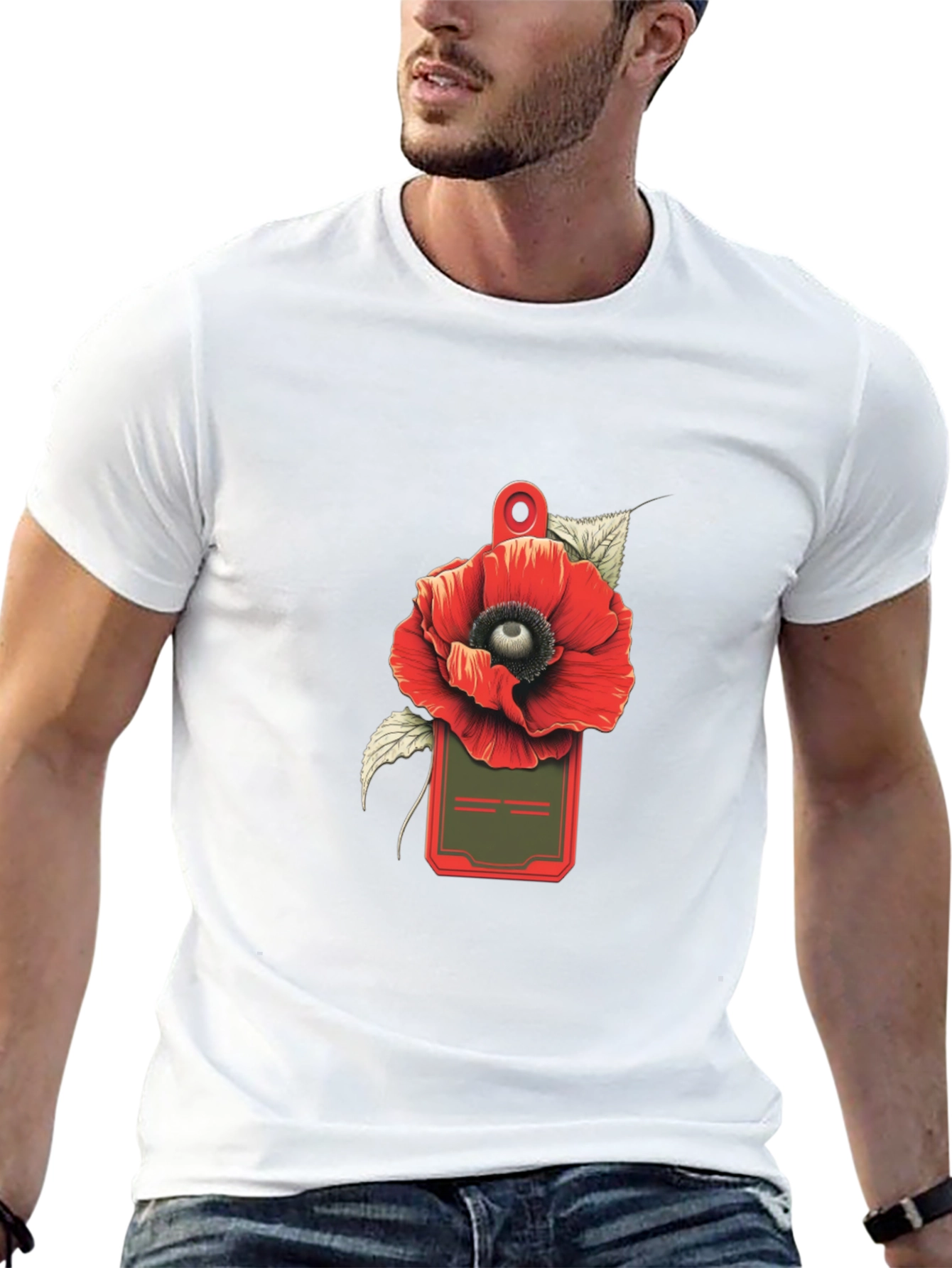Poppy ID Badge Graphic Tee